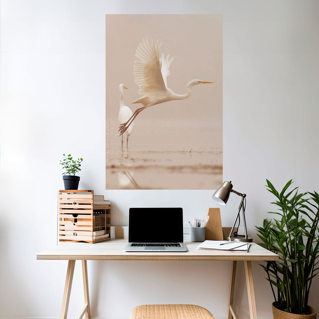 ELEGANT ASCENT Peel and Stick Vertical Poster