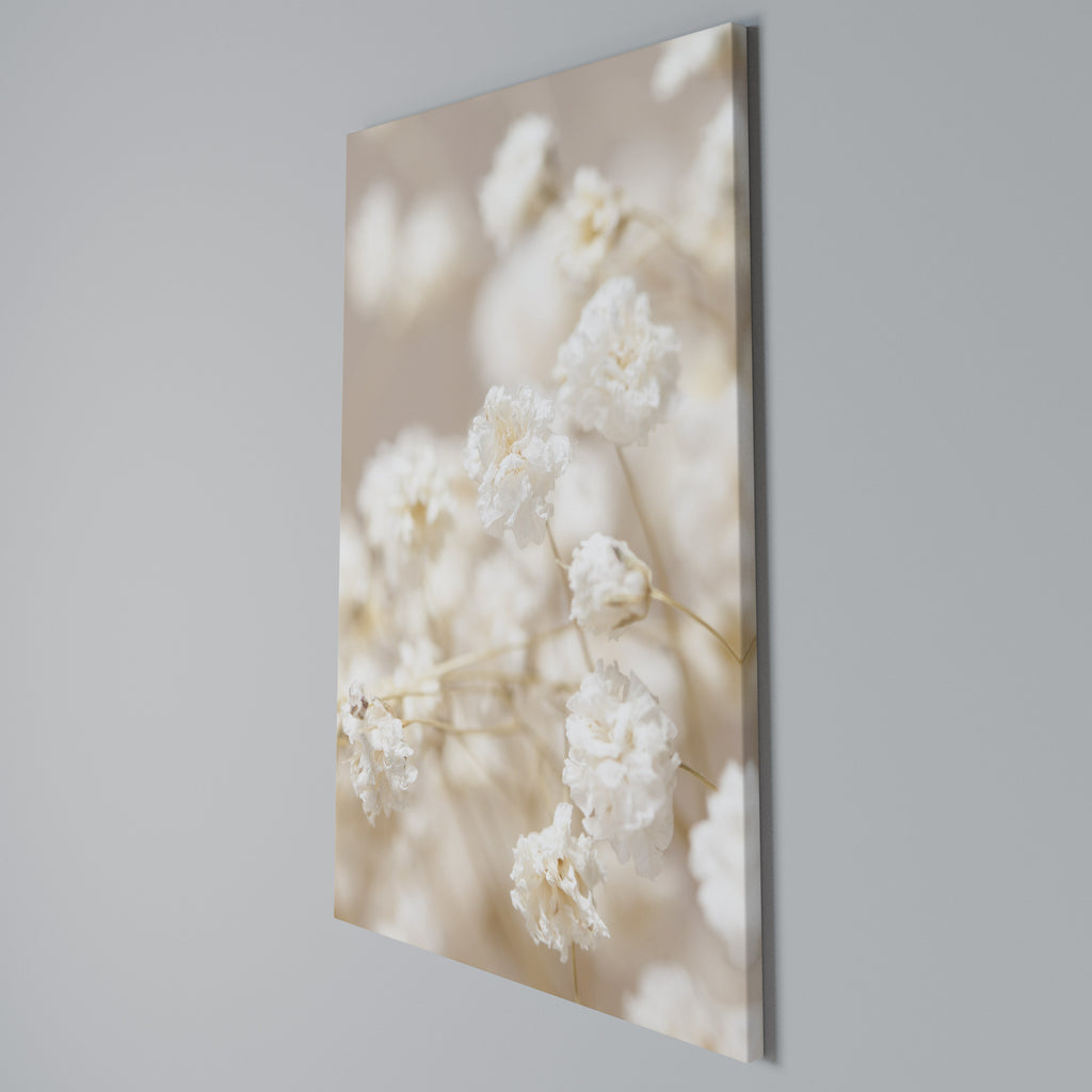 GHOSTLY BLOOM Vertical Canvas Print
