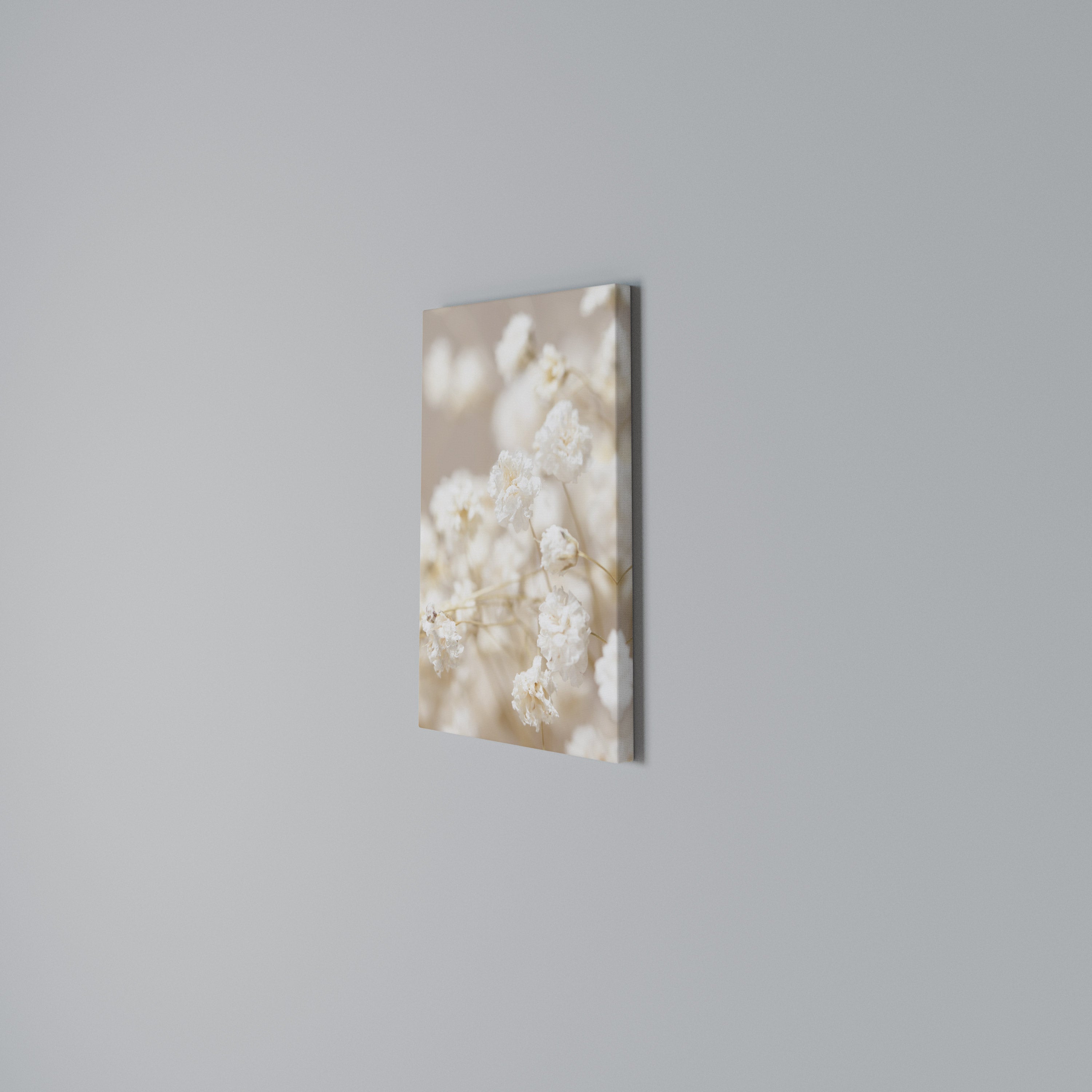 GHOSTLY BLOOM Vertical Canvas Print