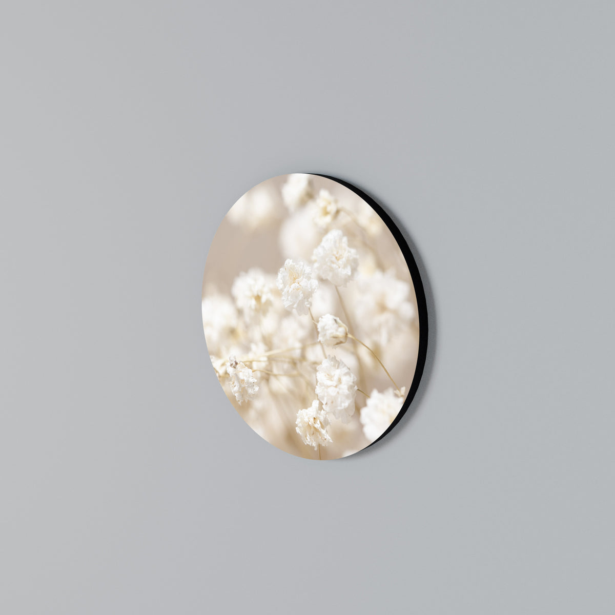 GHOSTLY BLOOM Round Wall Art