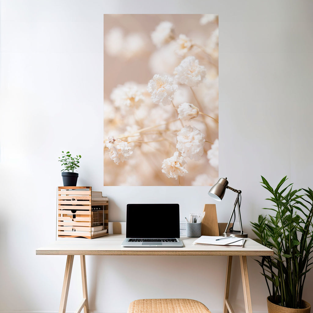 GHOSTLY BLOOM Peel and Stick Vertical Poster