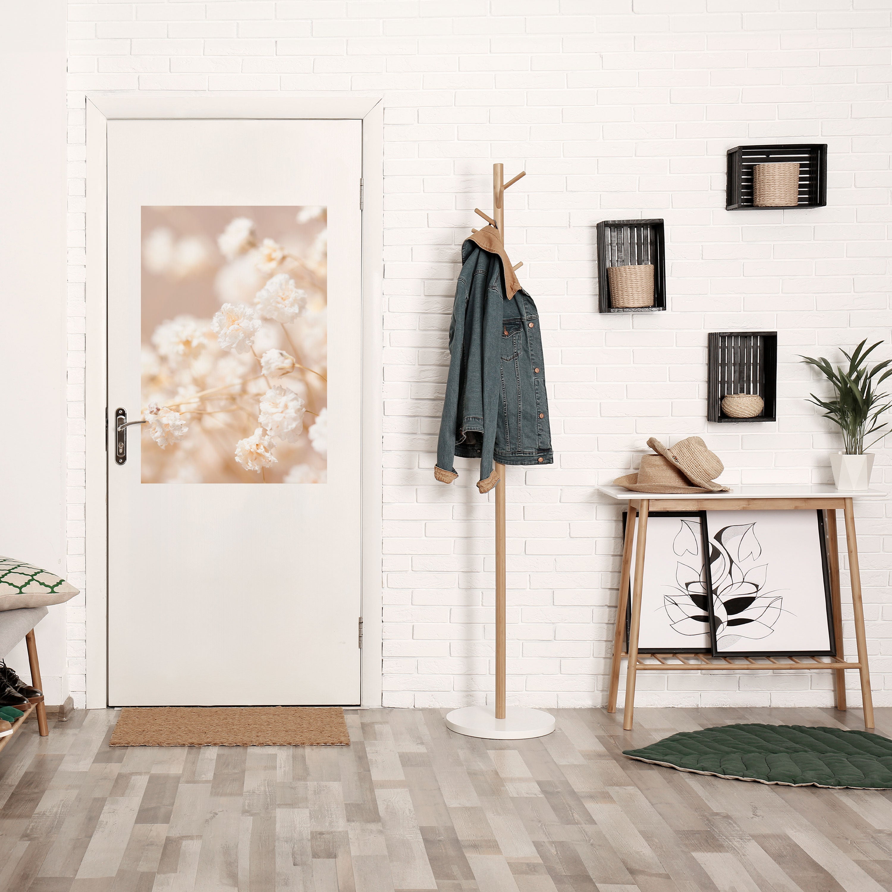 GHOSTLY BLOOM Peel and Stick Vertical Poster