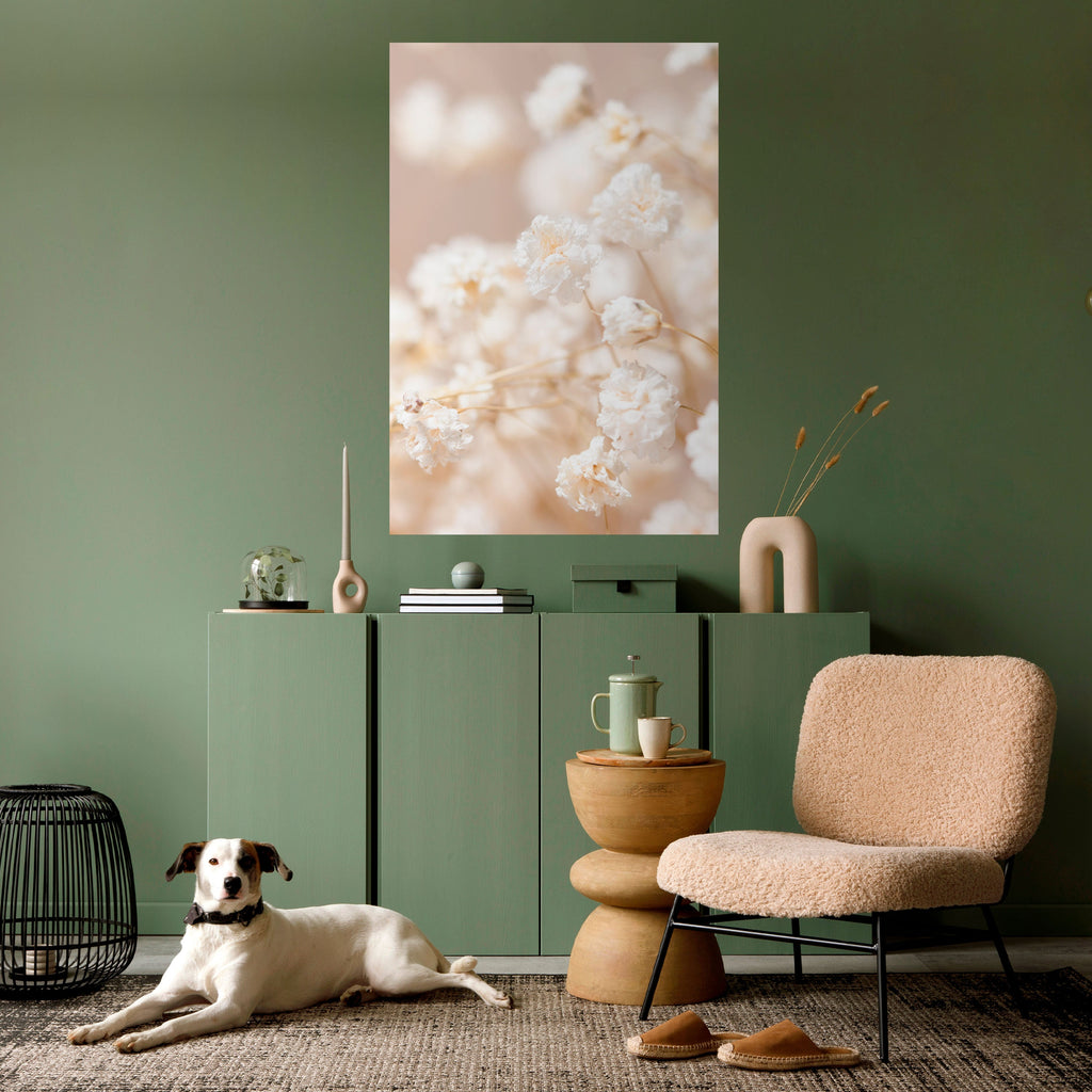 GHOSTLY BLOOM Peel and Stick Vertical Poster