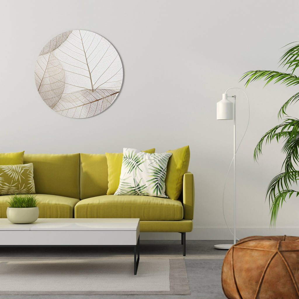 ETHEREAL VEINED GRACE Quadro Redondo Decorativo