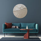 SHIMMERING SHORELINE Quadro Redondo Decorativo