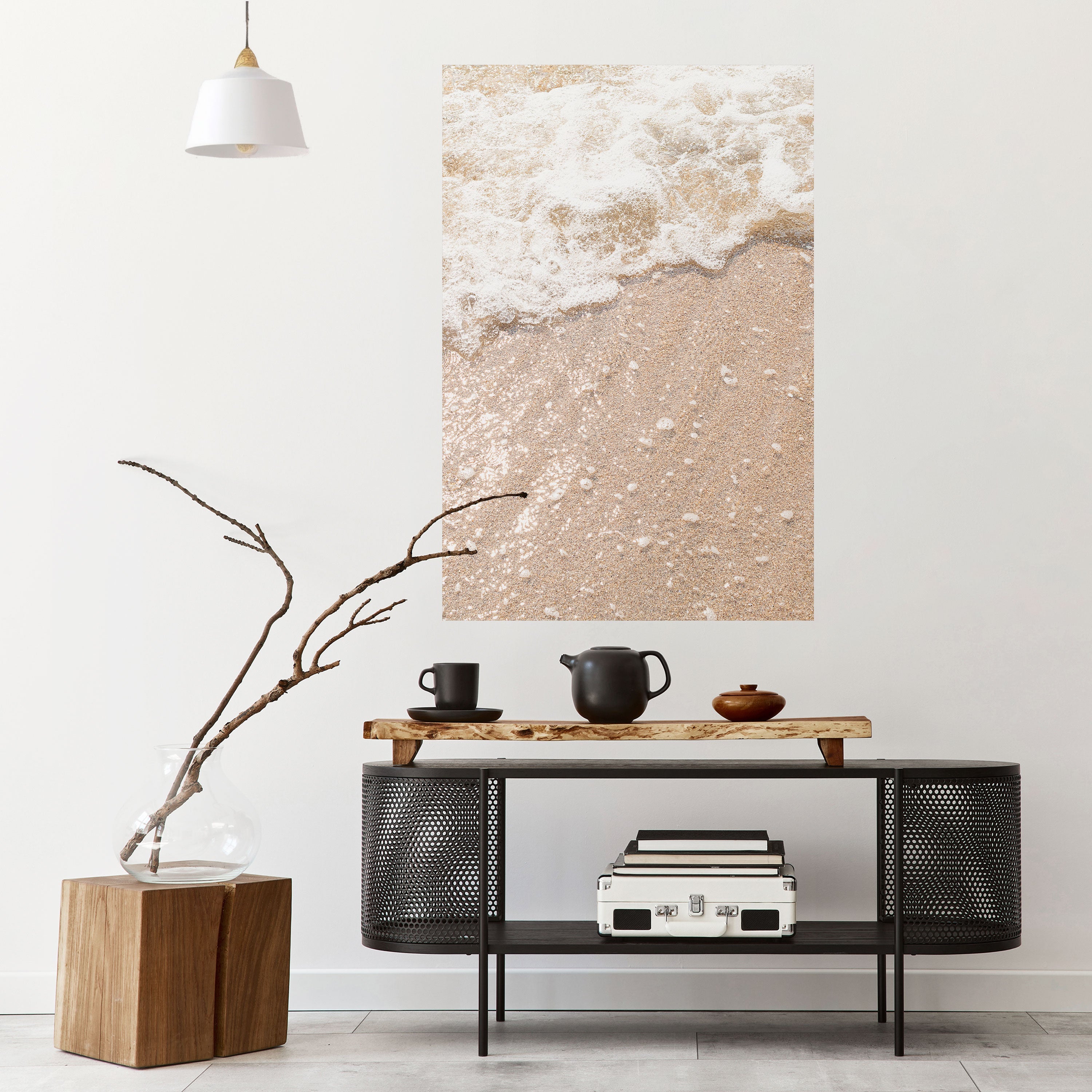 SHIMMERING SHORELINE Peel and Stick Vertical Poster