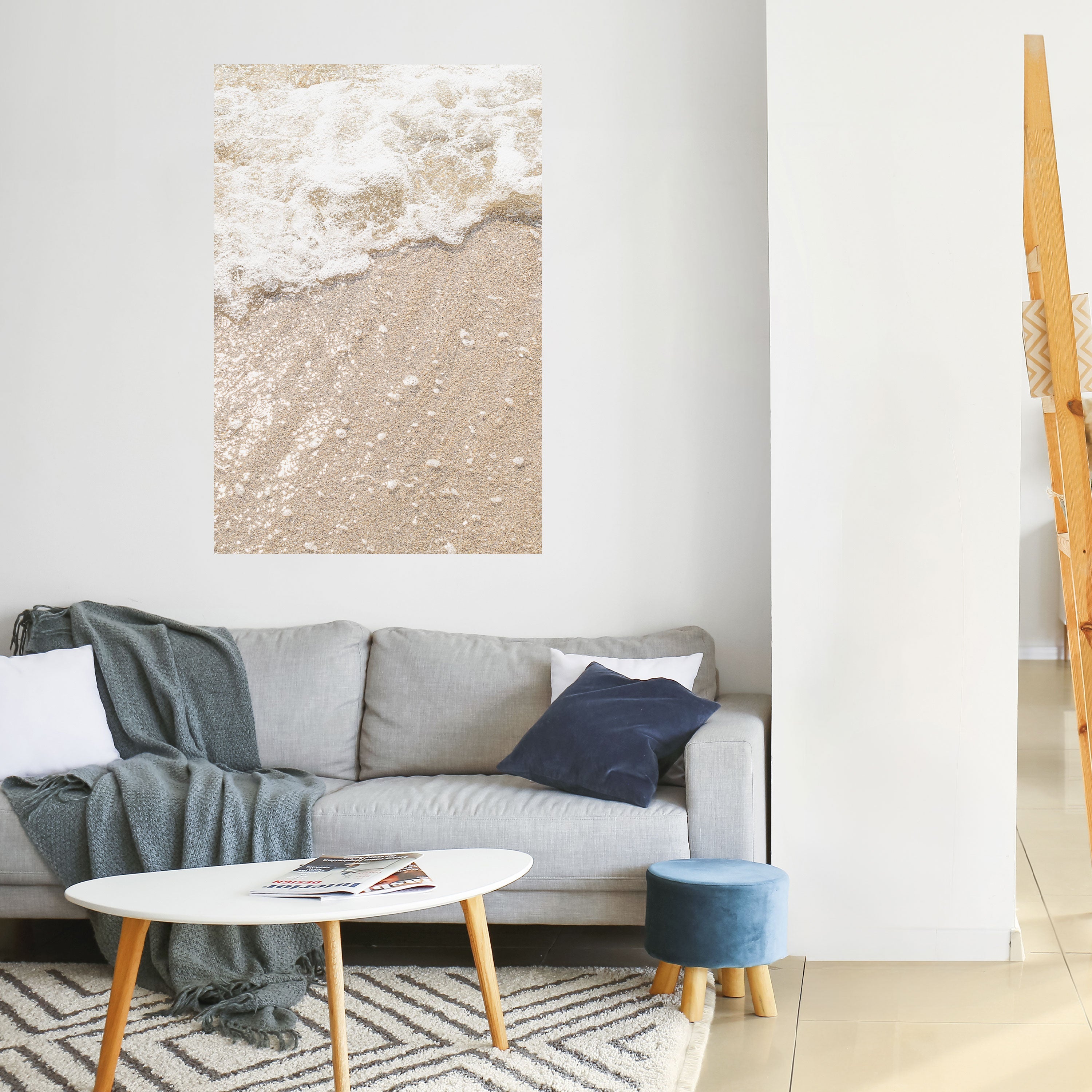 SHIMMERING SHORELINE Poster Vertical Autocolante