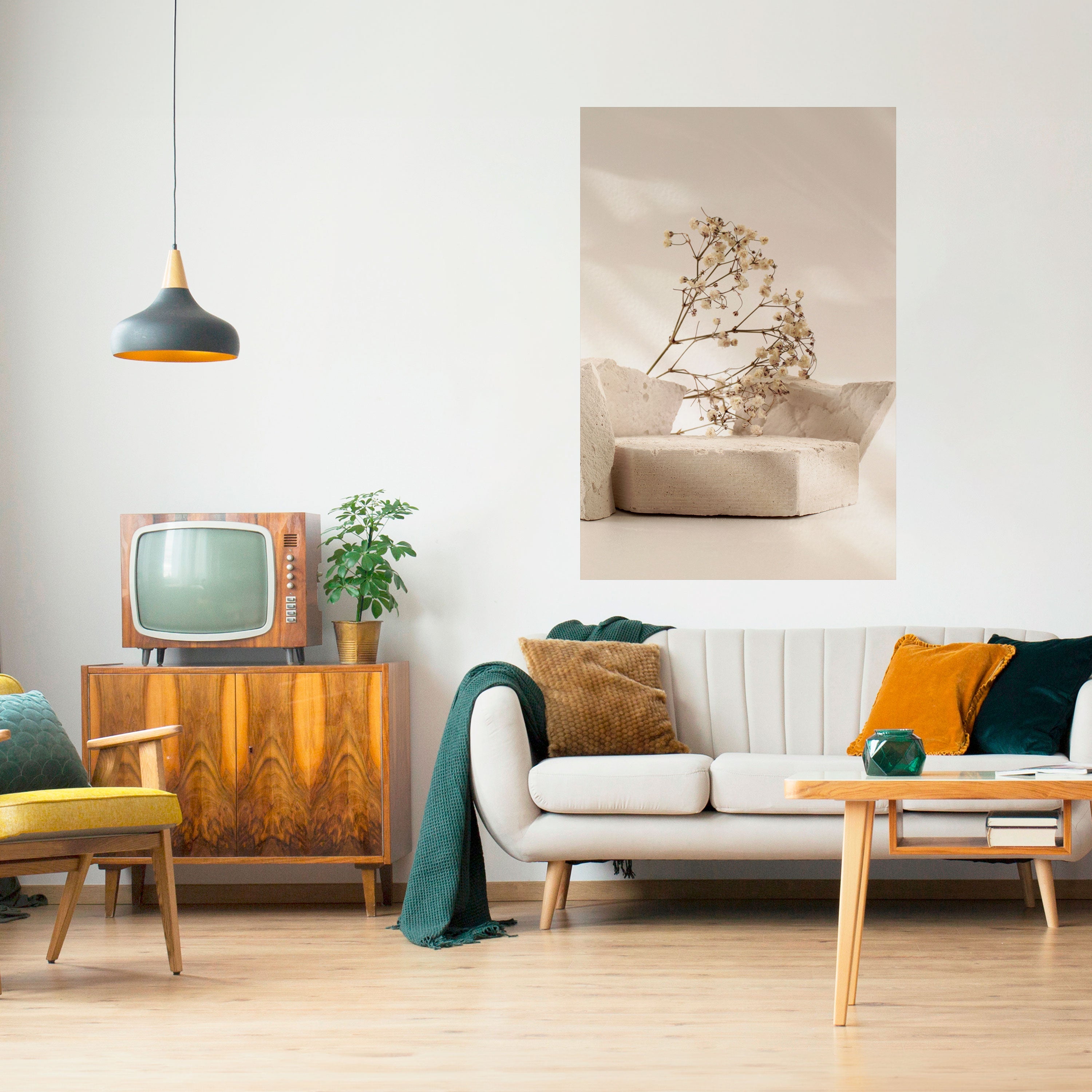 ELEGANT EMBERS Poster Vertical Autocolante