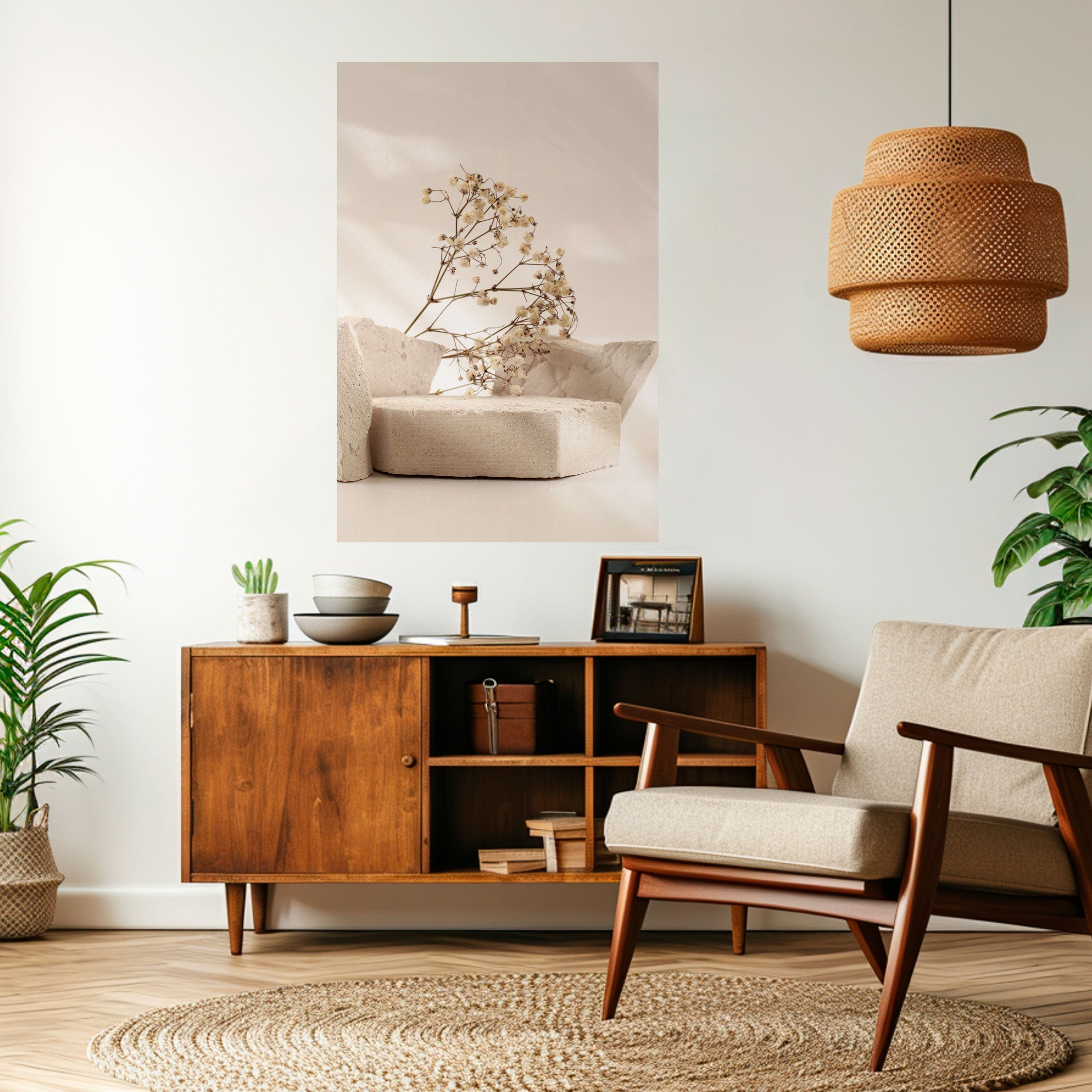 ELEGANT EMBERS Poster Vertical Autocolante