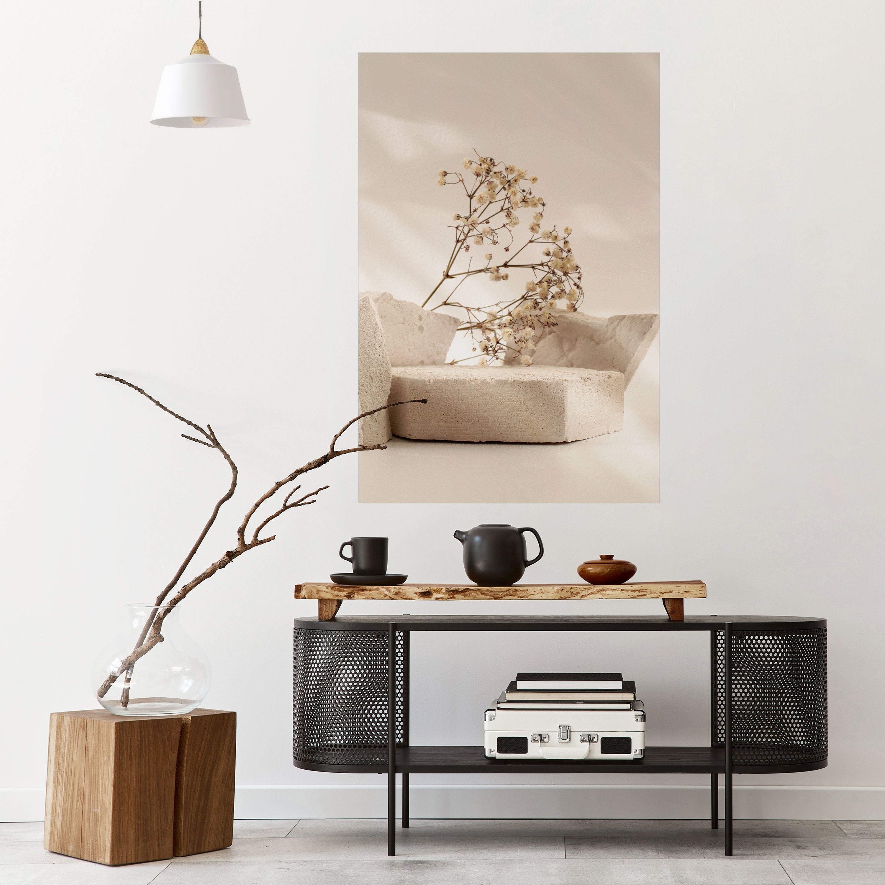 ELEGANT EMBERS Peel and Stick Vertical Poster