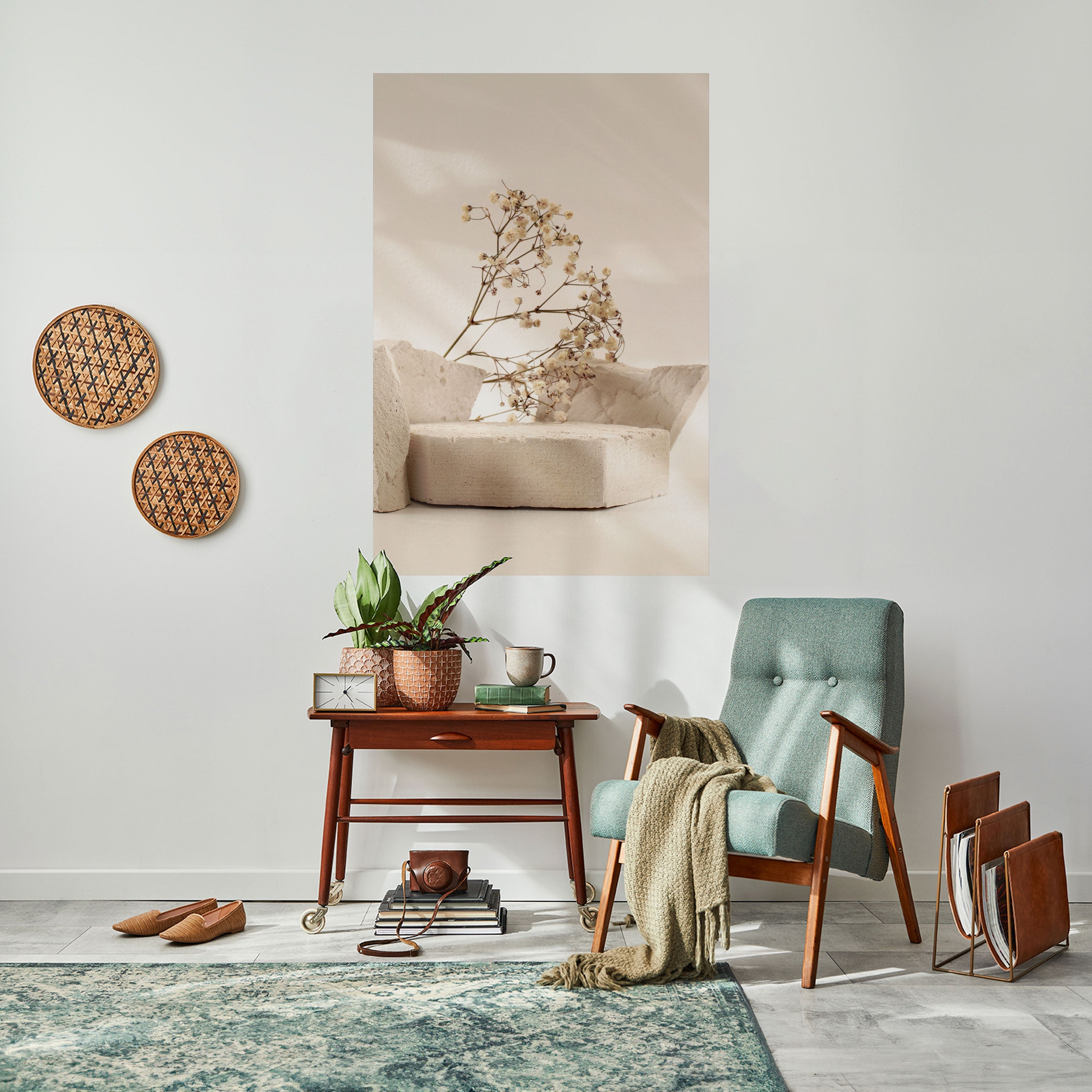 ELEGANT EMBERS Peel and Stick Vertical Poster