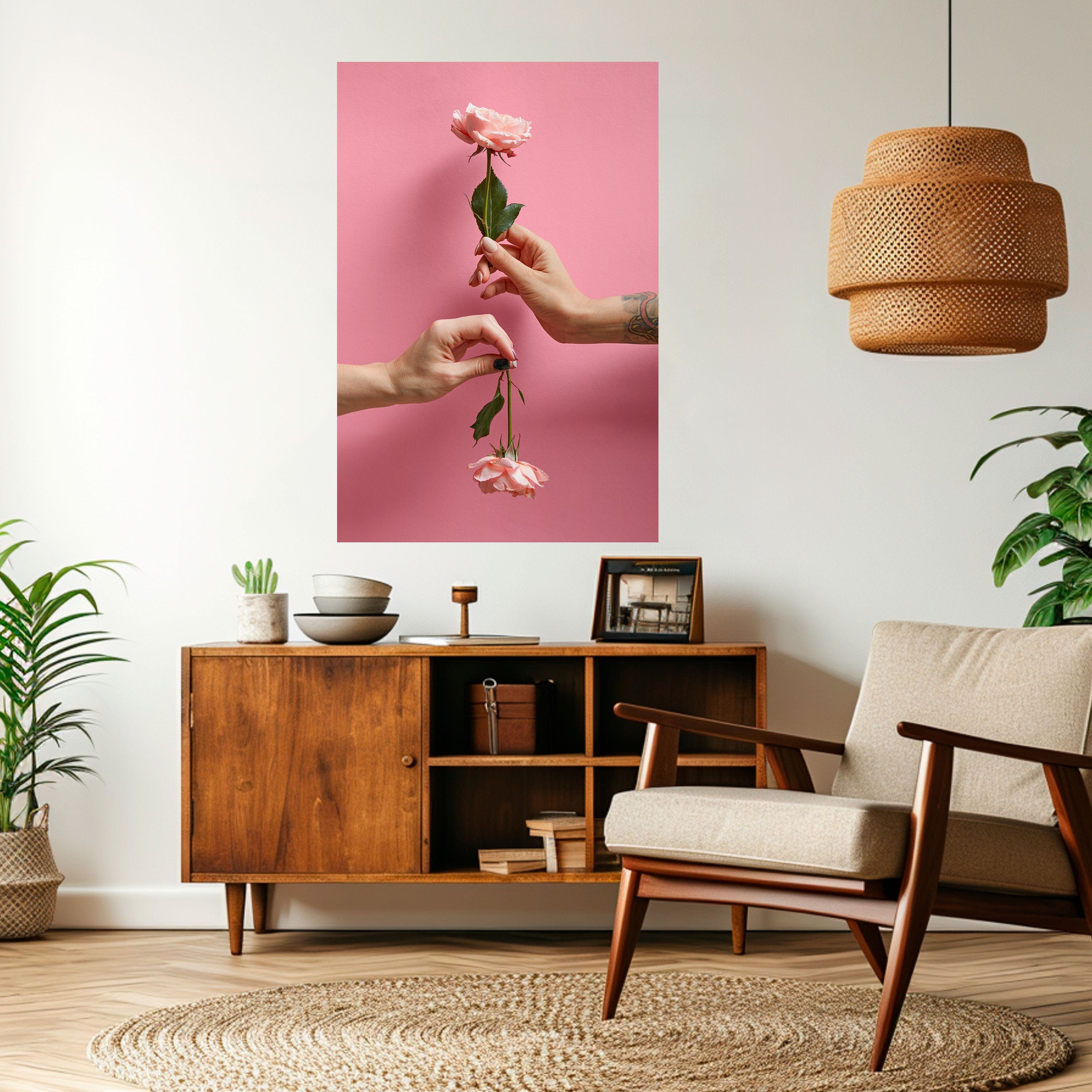 FLORAL CONNECTIONS Poster Vertical Autocolante