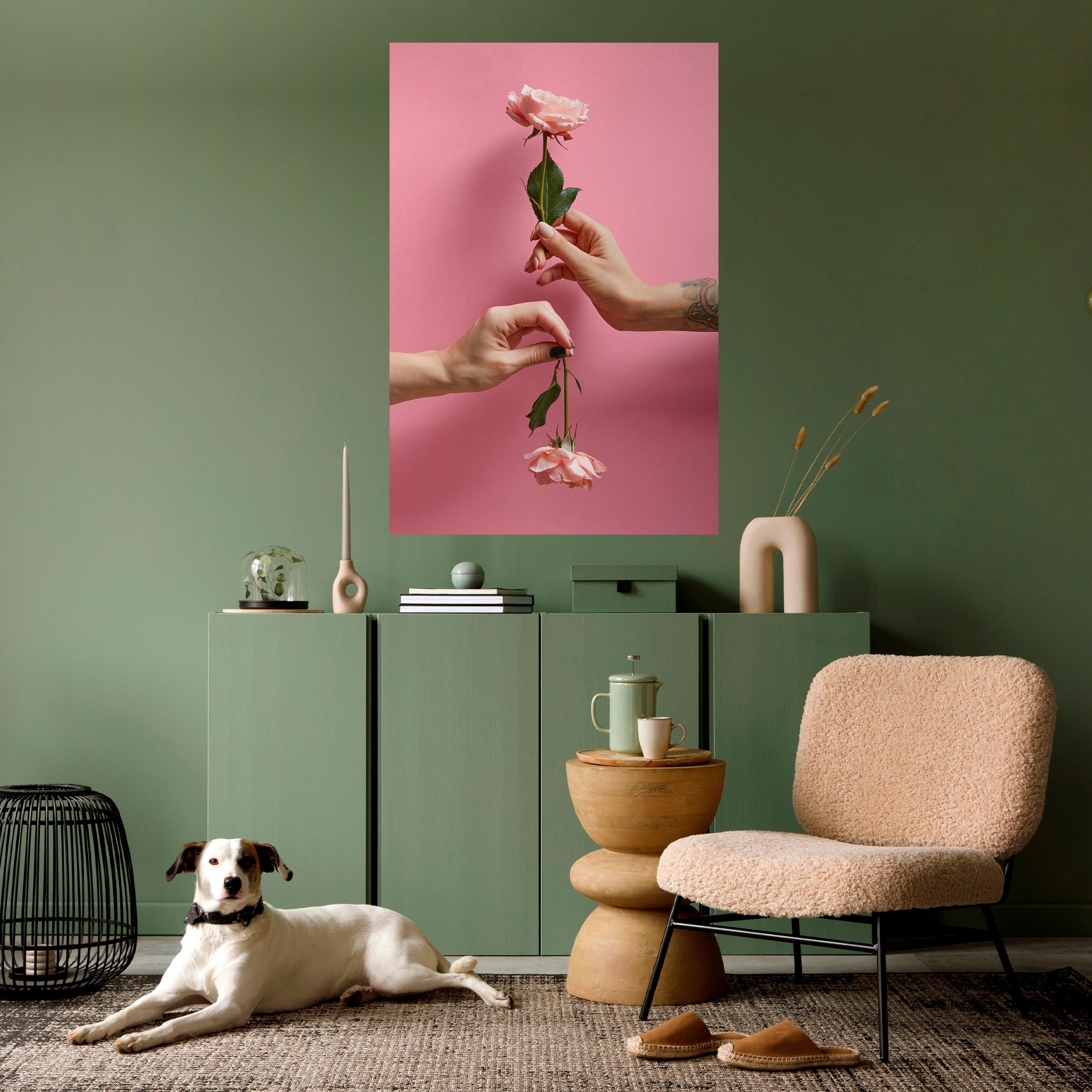 FLORAL CONNECTIONS Poster Vertical Autocolante