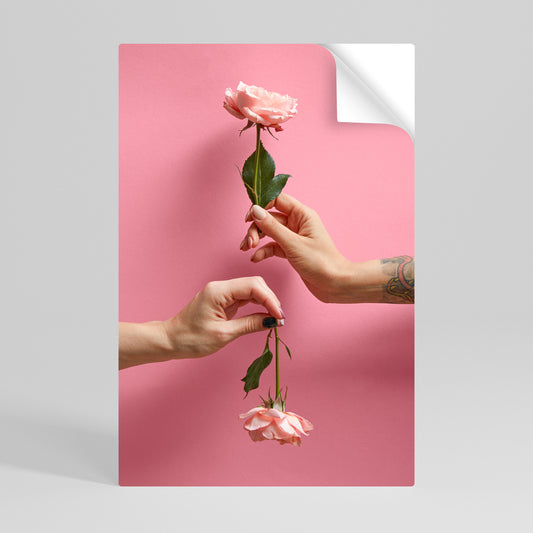 FLORAL CONNECTIONS Póster Autocolante Vertical