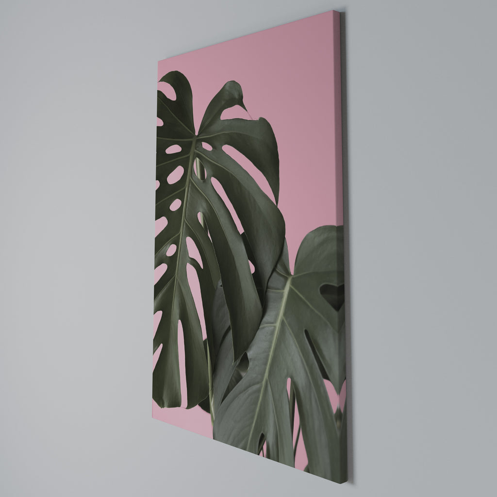 LADY MONSTERA Quadro em tela vertical