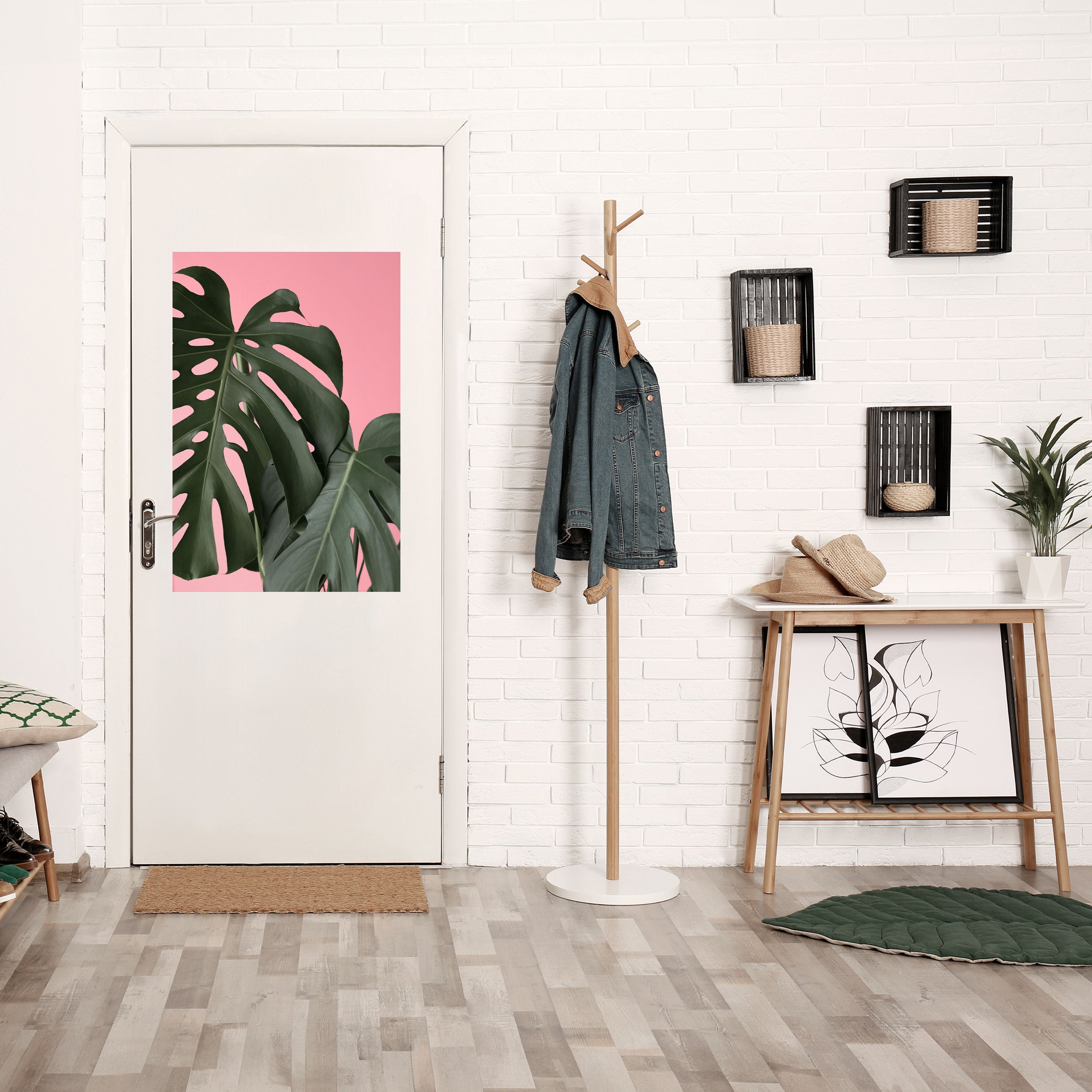 LADY MONSTERA Poster Vertical Autocolante