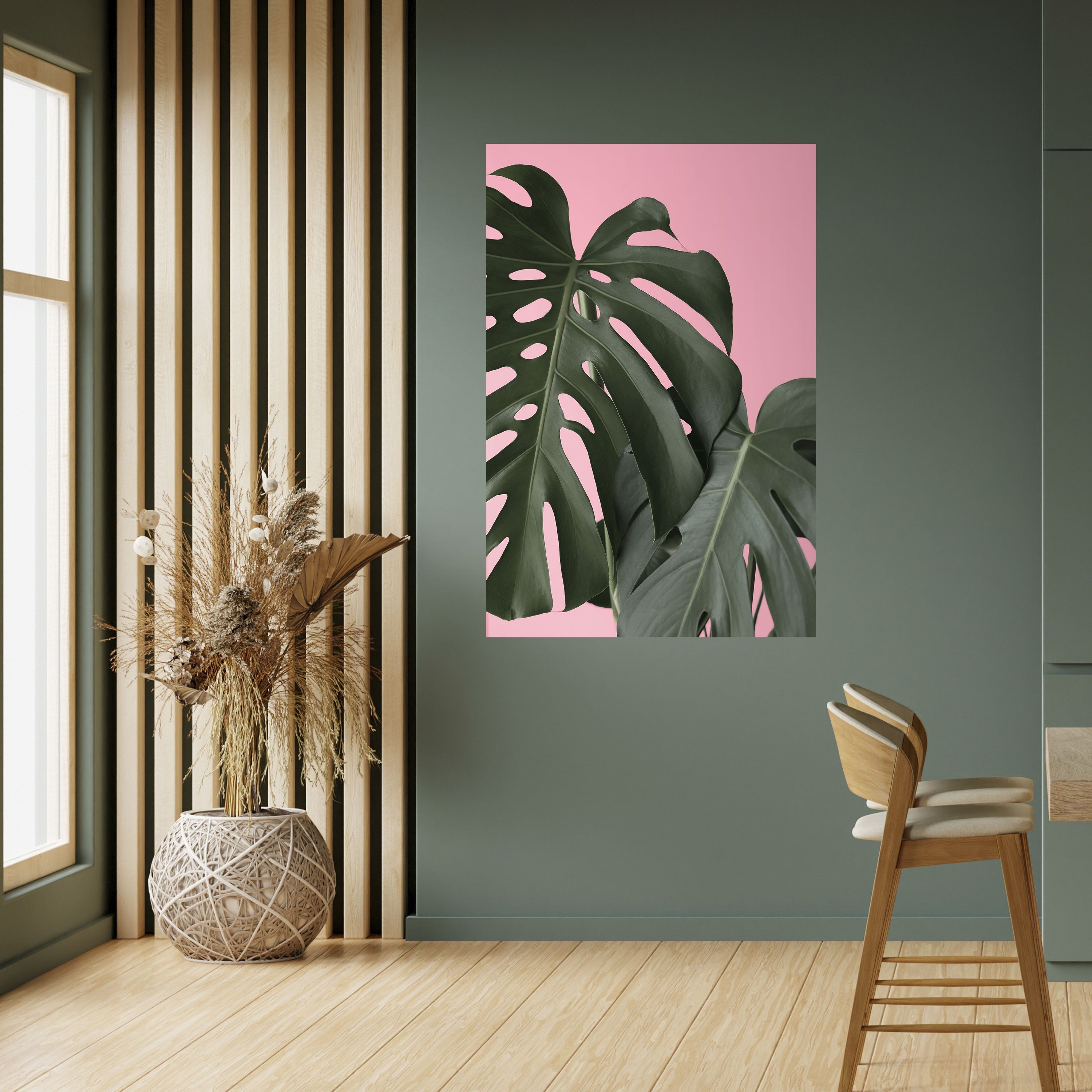 LADY MONSTERA Poster Vertical Autocolante