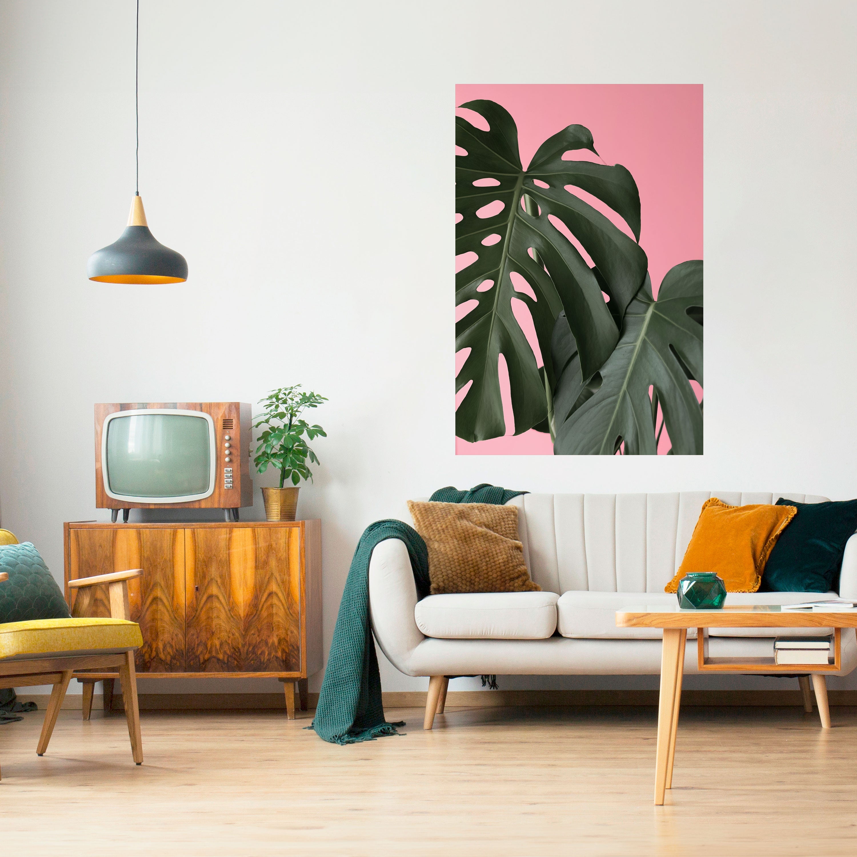 LADY MONSTERA Poster Vertical Autocolante