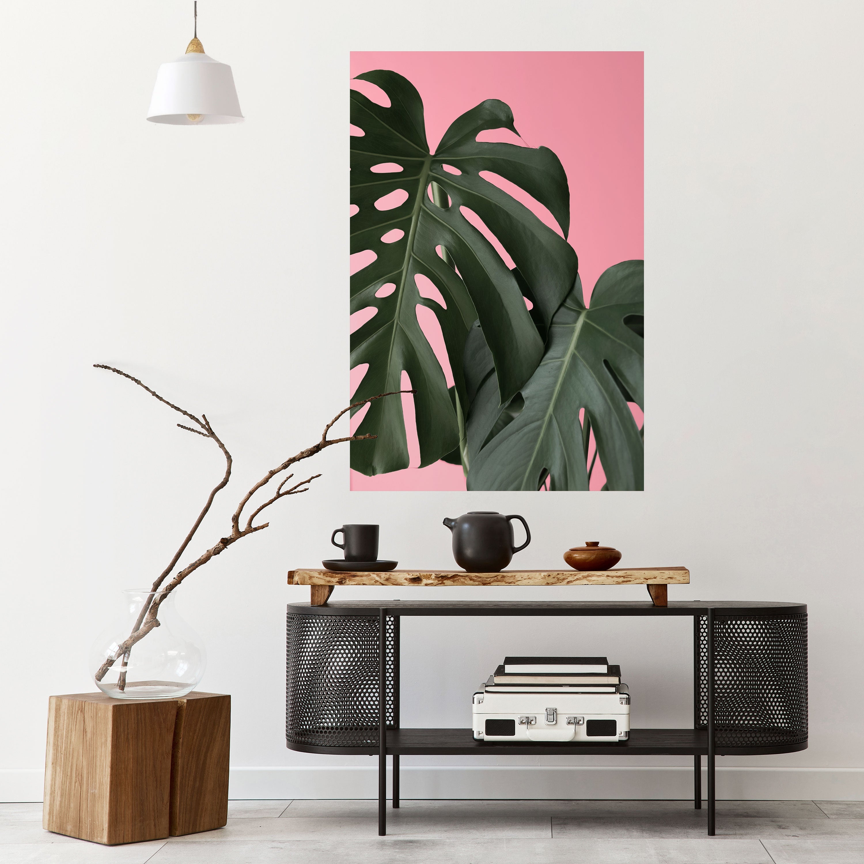 LADY MONSTERA Peel and Stick Vertical Poster