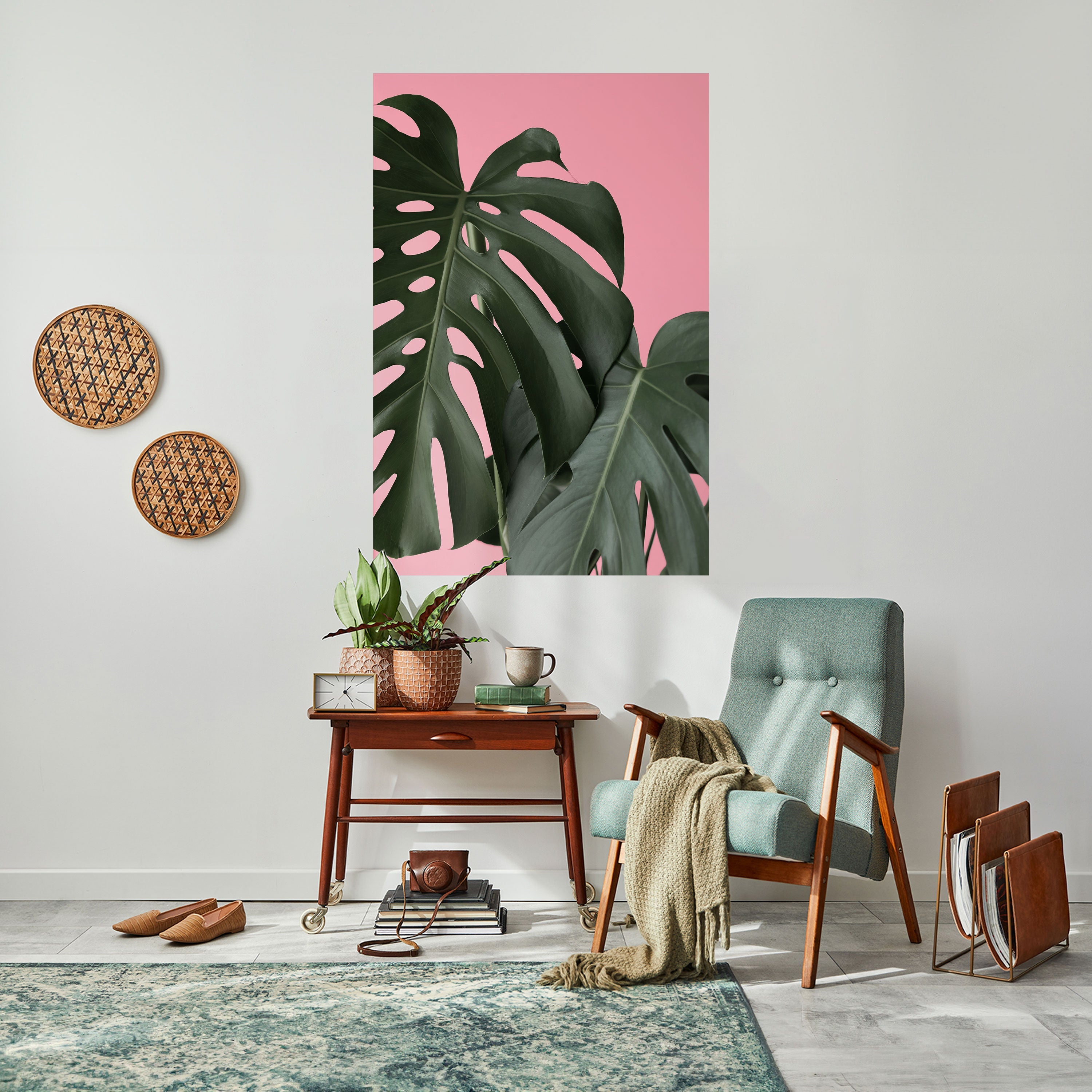 LADY MONSTERA Peel and Stick Vertical Poster