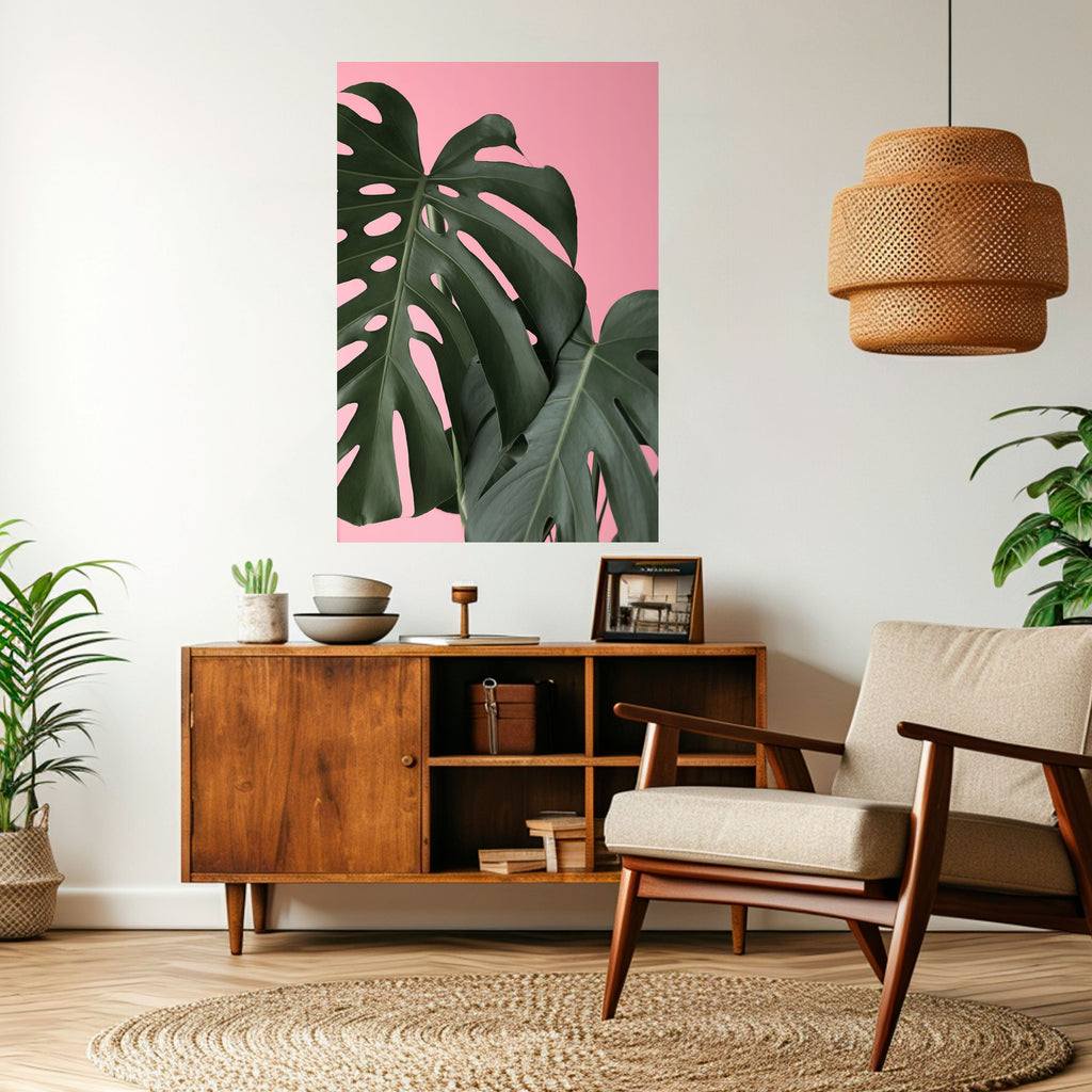 LADY MONSTERA Poster Vertical Autocolante