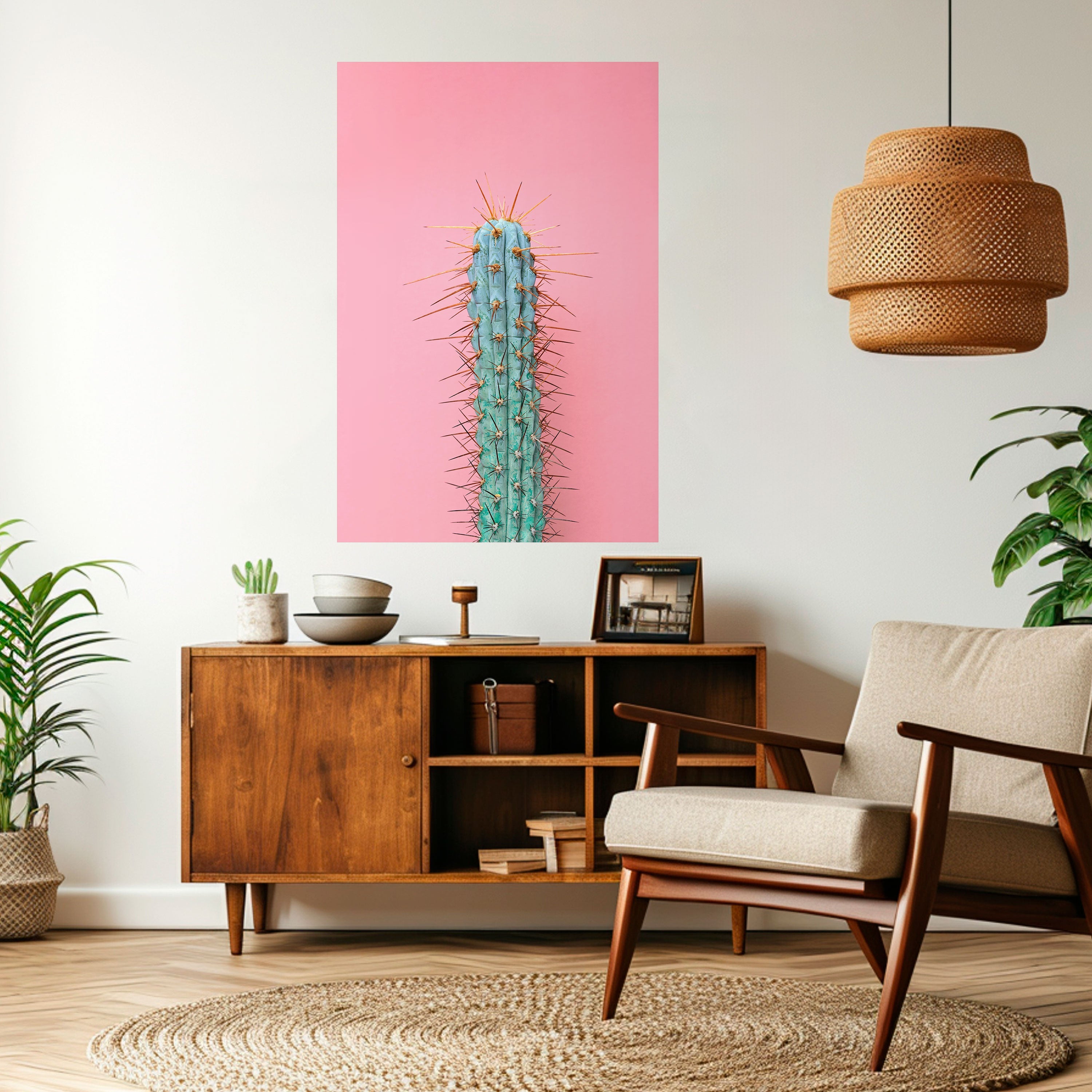 MISTER CACTUS Peel and Stick Vertical Poster