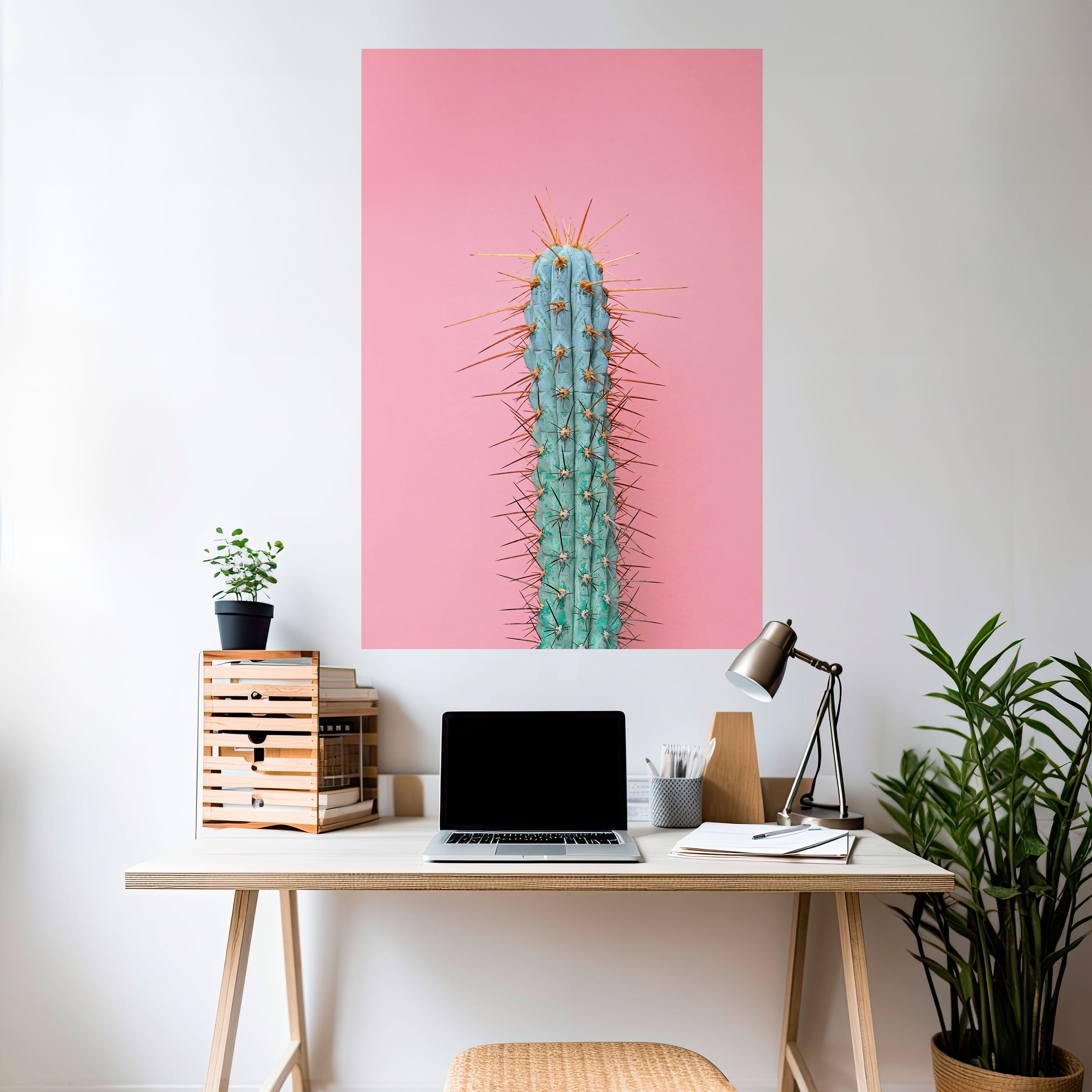 MISTER CACTUS Peel and Stick Vertical Poster