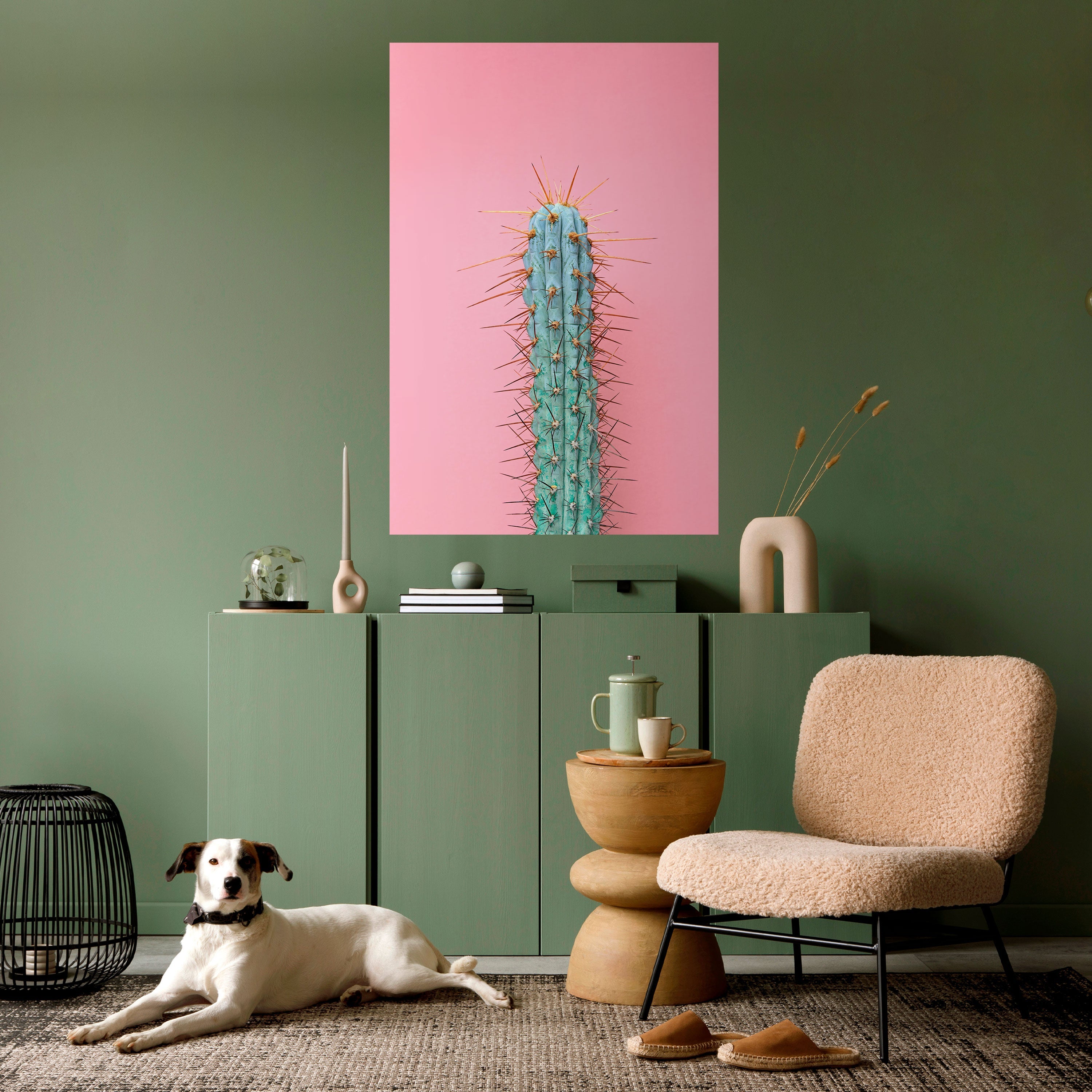 MISTER CACTUS Peel and Stick Vertical Poster