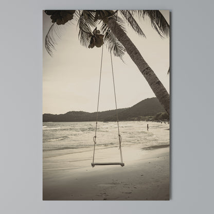SUNSET SWING SORROW Quadro em tela vertical