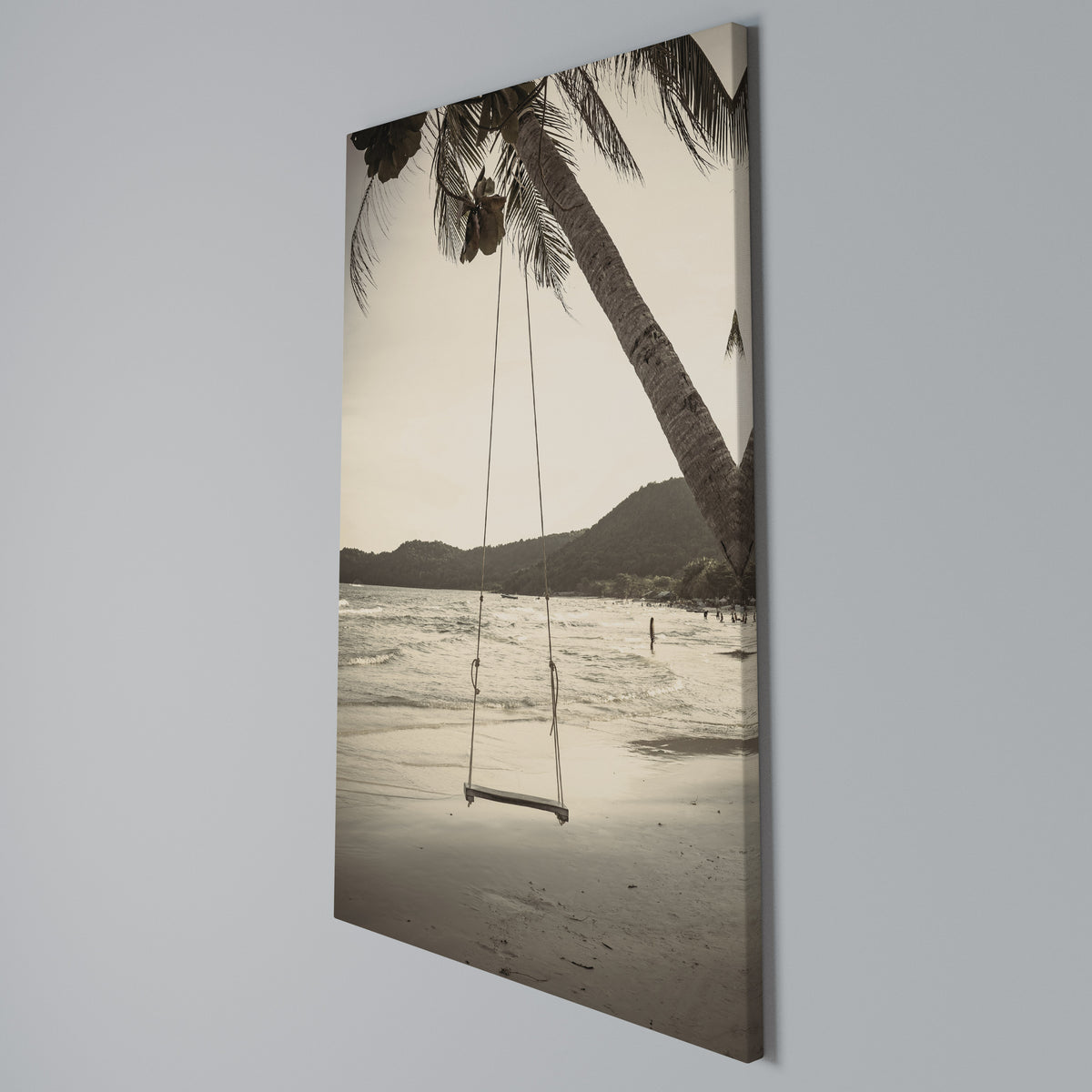 SUNSET SWING SORROW Quadro em tela vertical