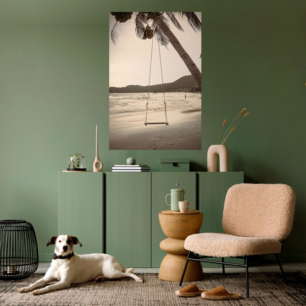 SUNSET SWING SORROW Peel and Stick Vertical Poster