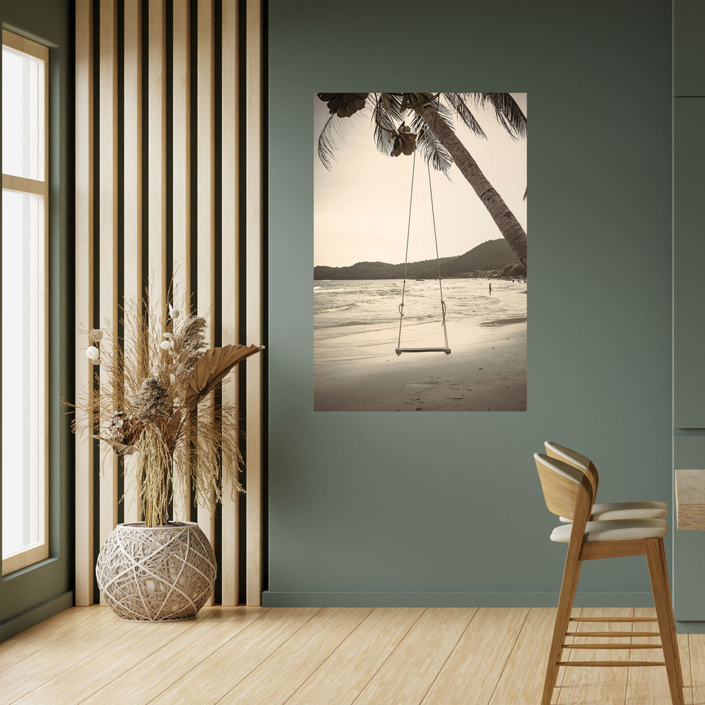 SUNSET SWING SORROW Peel and Stick Vertical Poster