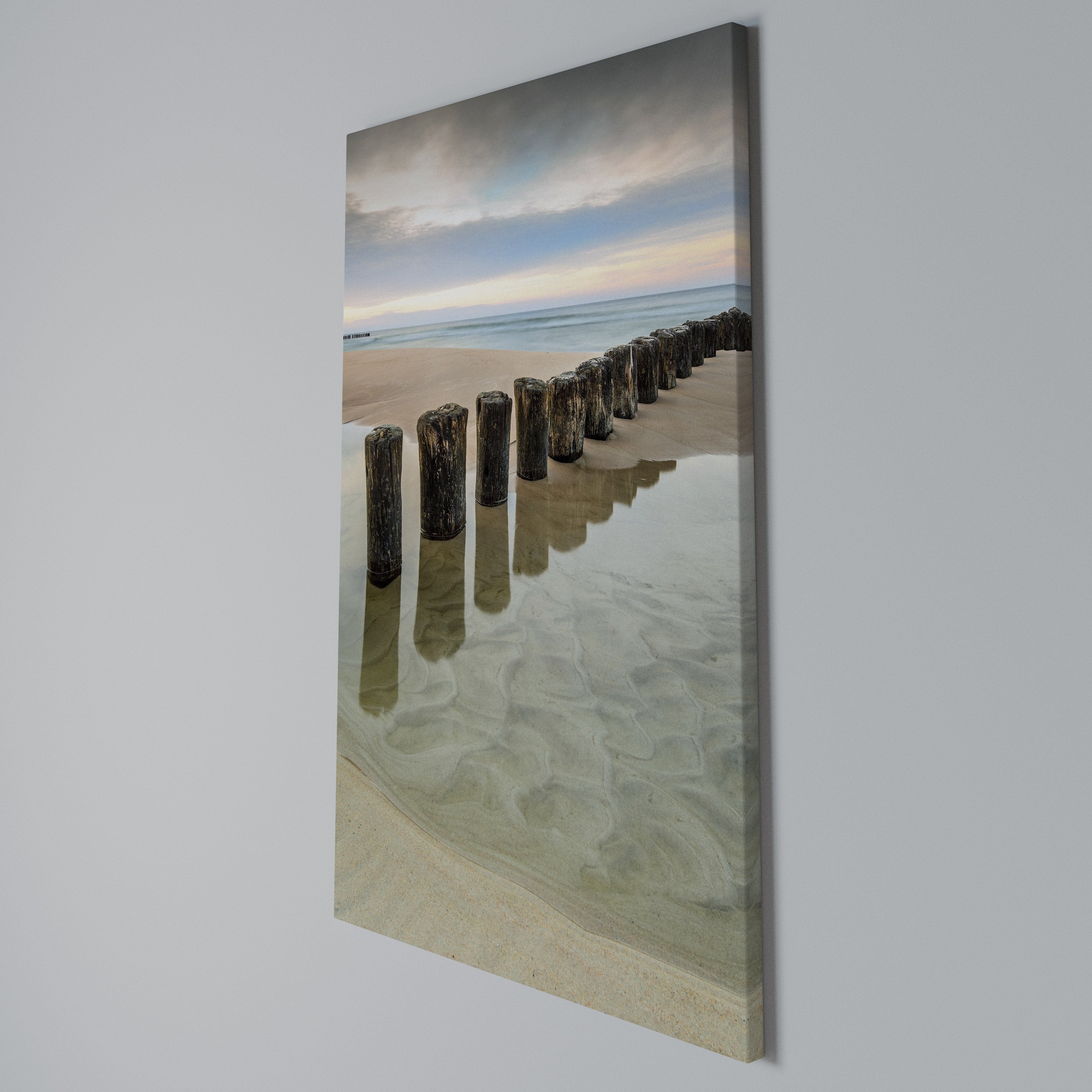 TIDAL SYMMETRY Vertical Canvas Print