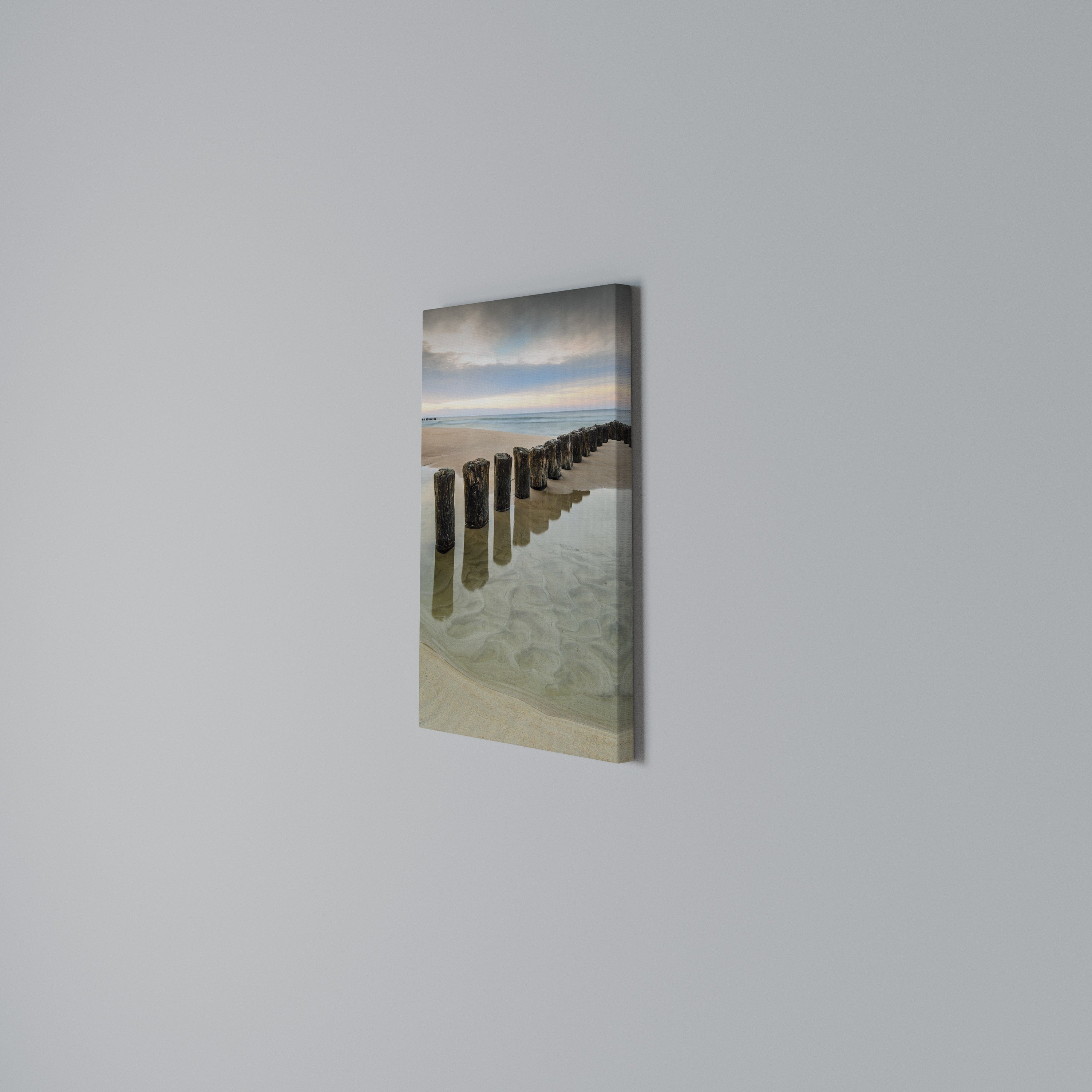 TIDAL SYMMETRY Vertical Canvas Print