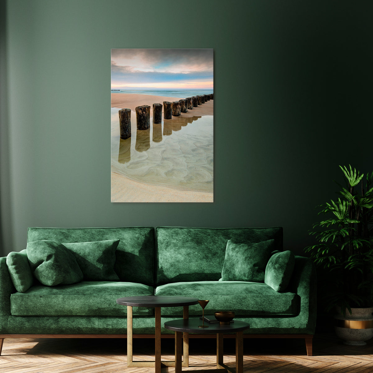 TIDAL SYMMETRY Quadro em tela vertical