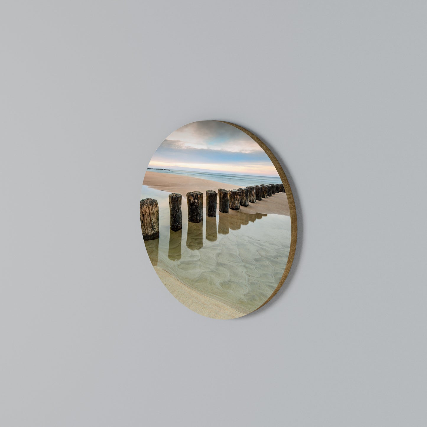 TIDAL SYMMETRY Round Wall Art