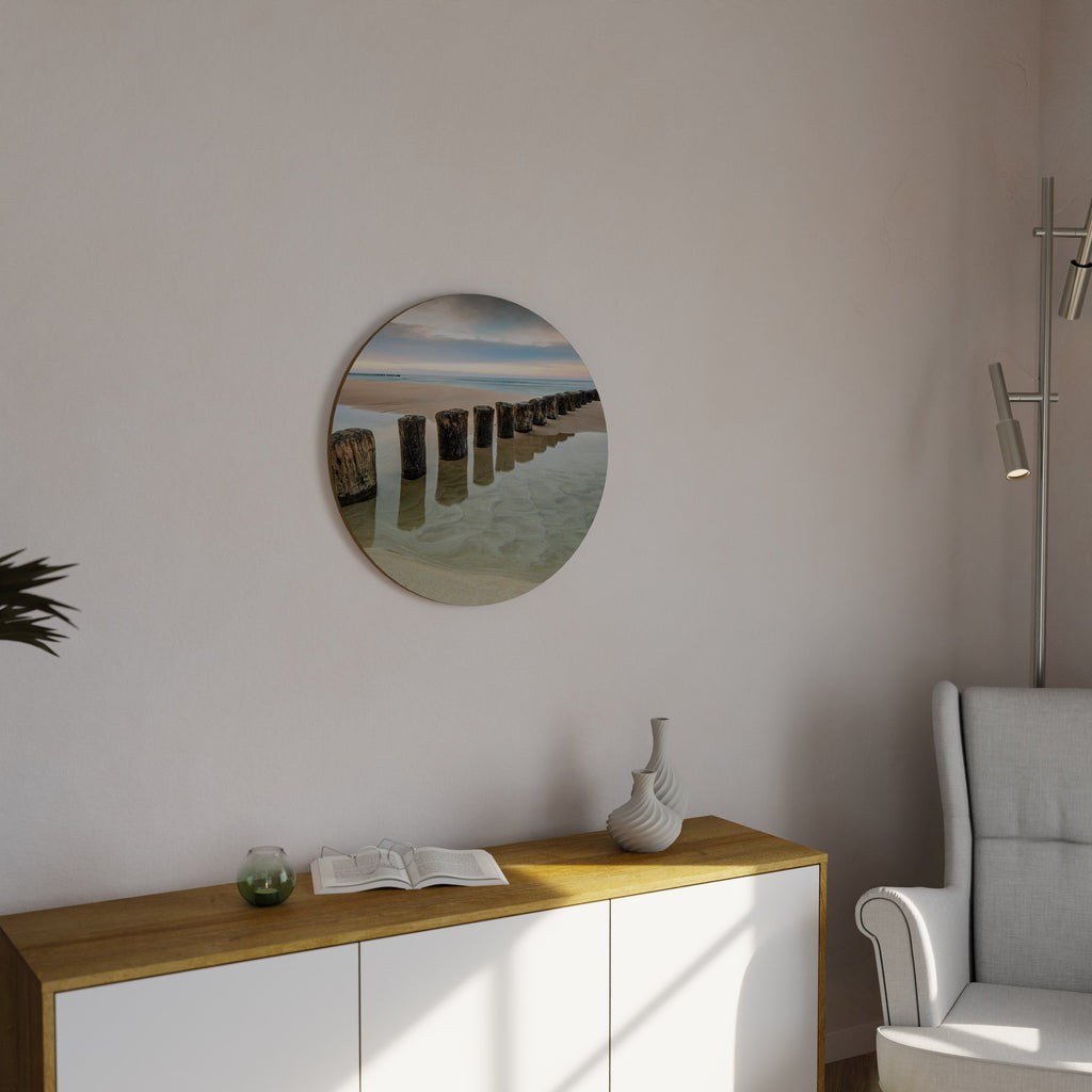 TIDAL SYMMETRY Round Wall Art