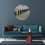 TIDAL SYMMETRY Round Wall Art
