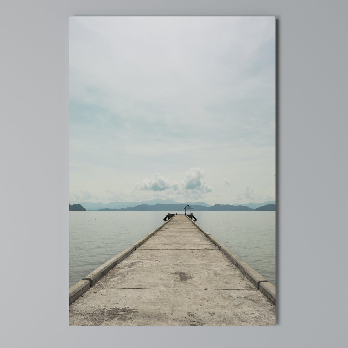 AQUA HORIZON Quadro em tela vertical