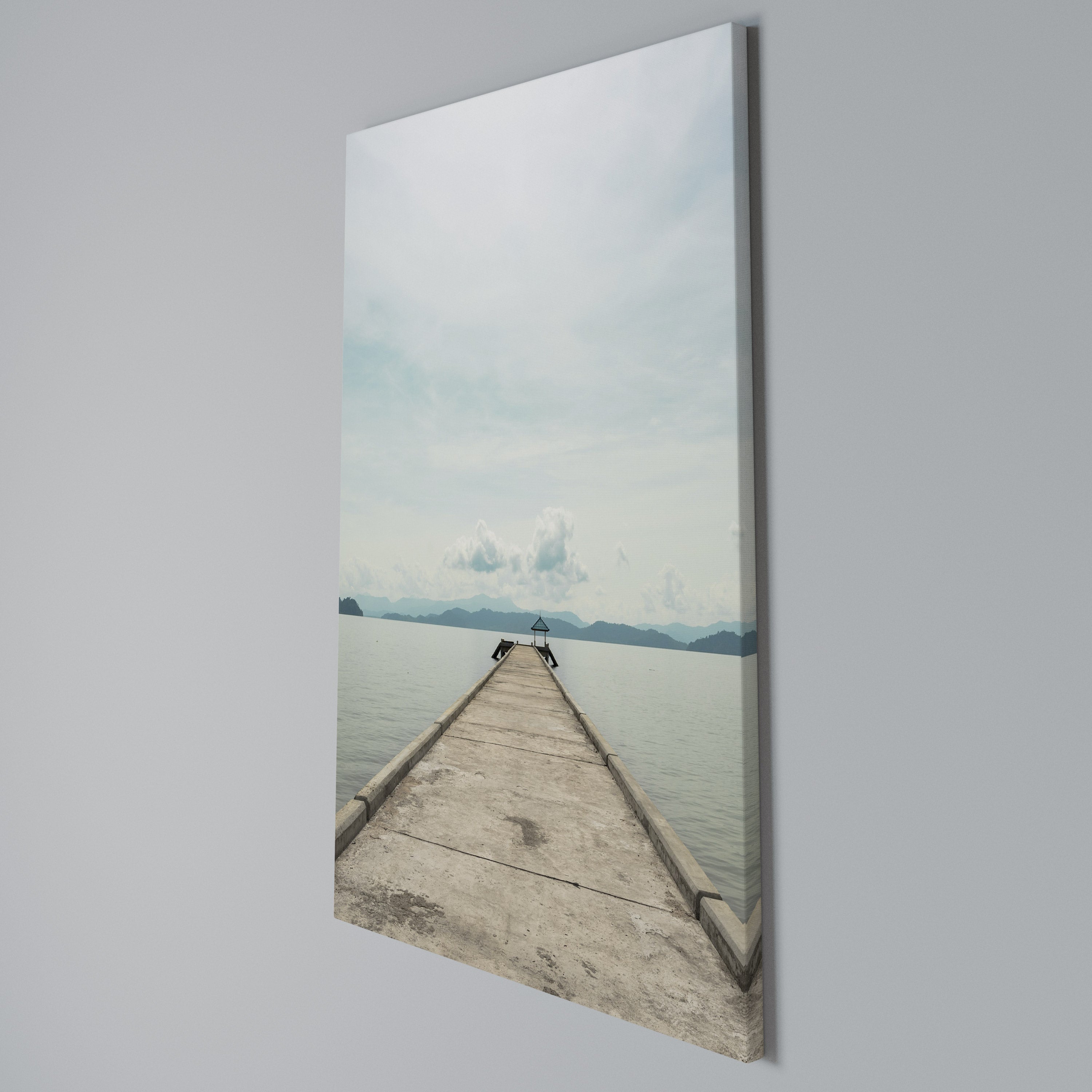 AQUA HORIZON Vertical Canvas Print