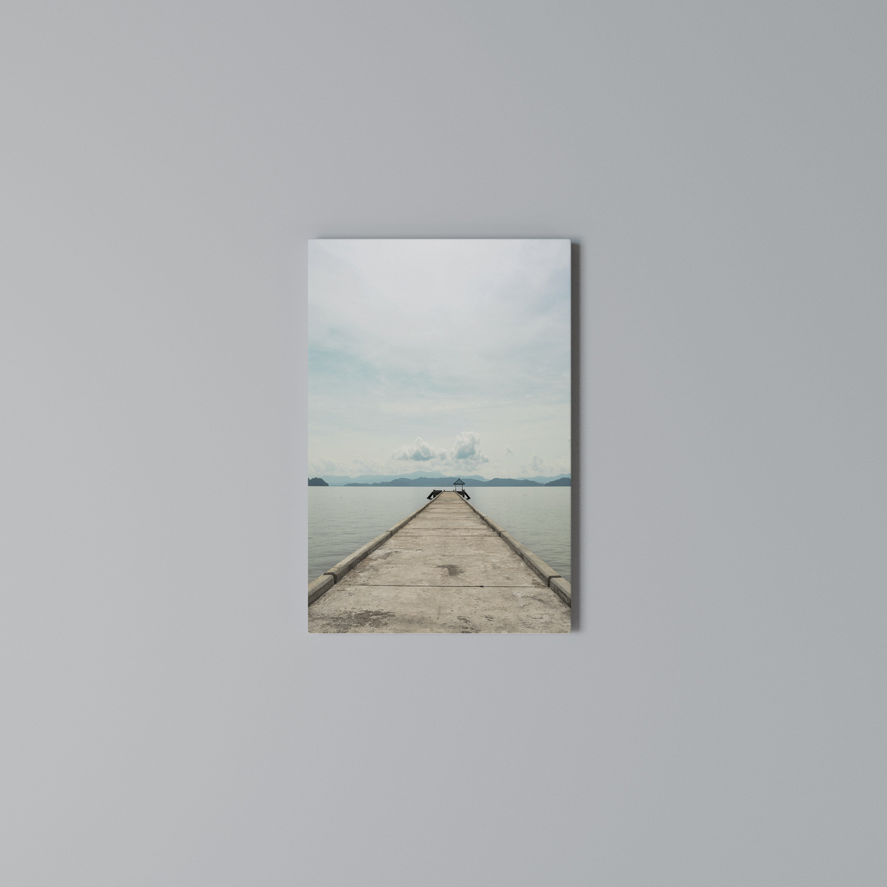 AQUA HORIZON Vertical Canvas Print