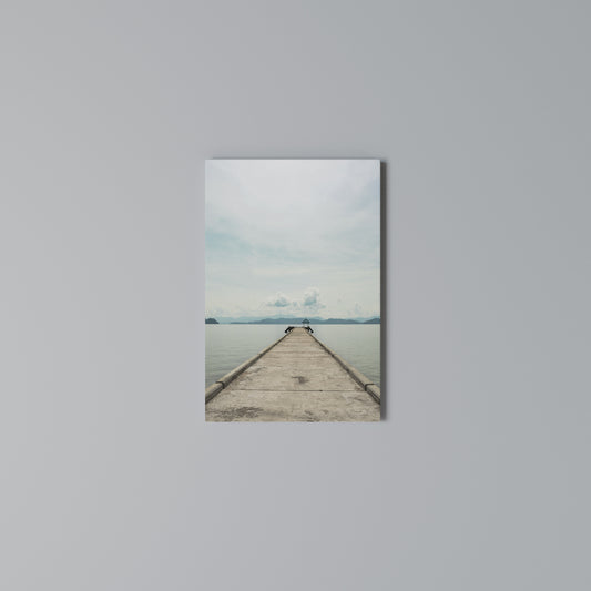AQUA HORIZON Vertical Canvas Print