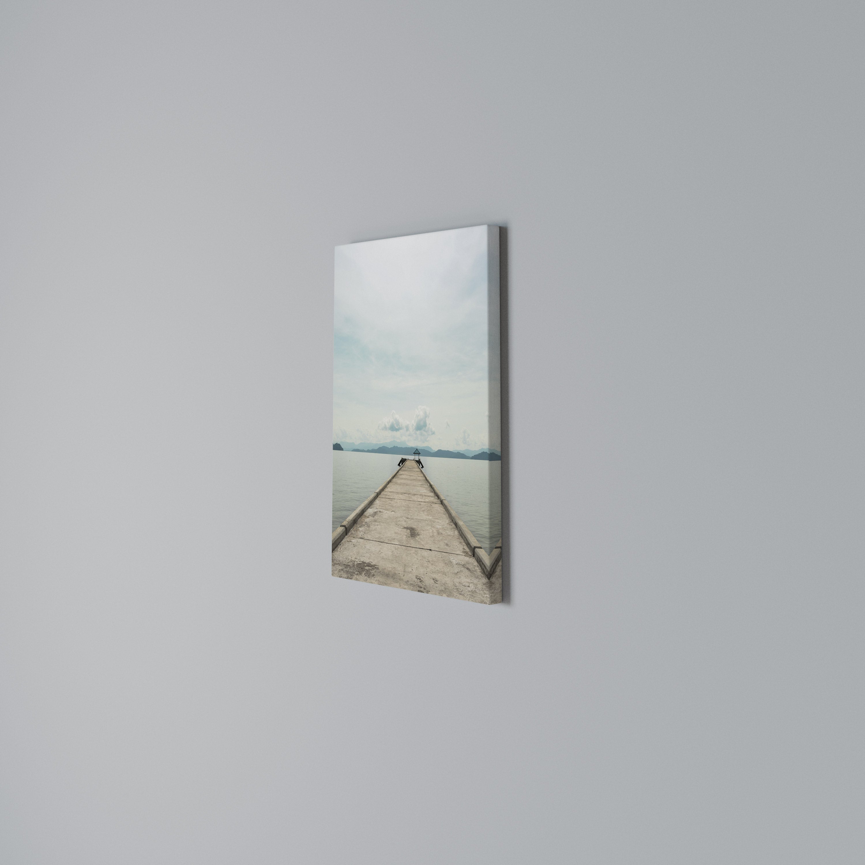 AQUA HORIZON Vertical Canvas Print