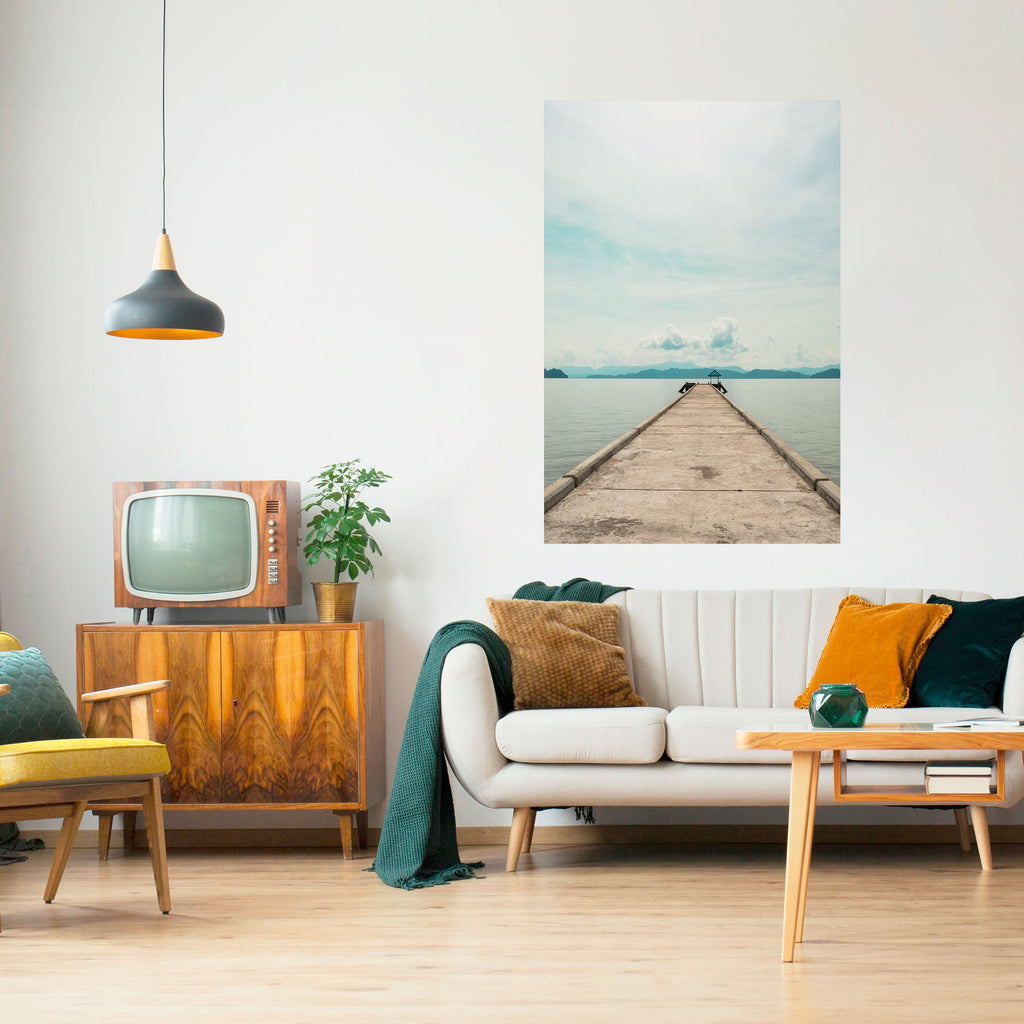 AQUA HORIZON Poster Vertical Autocolante