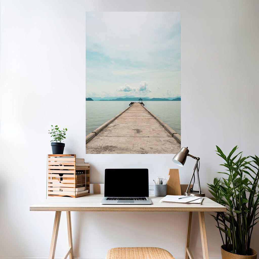 AQUA HORIZON Poster Vertical Autocolante