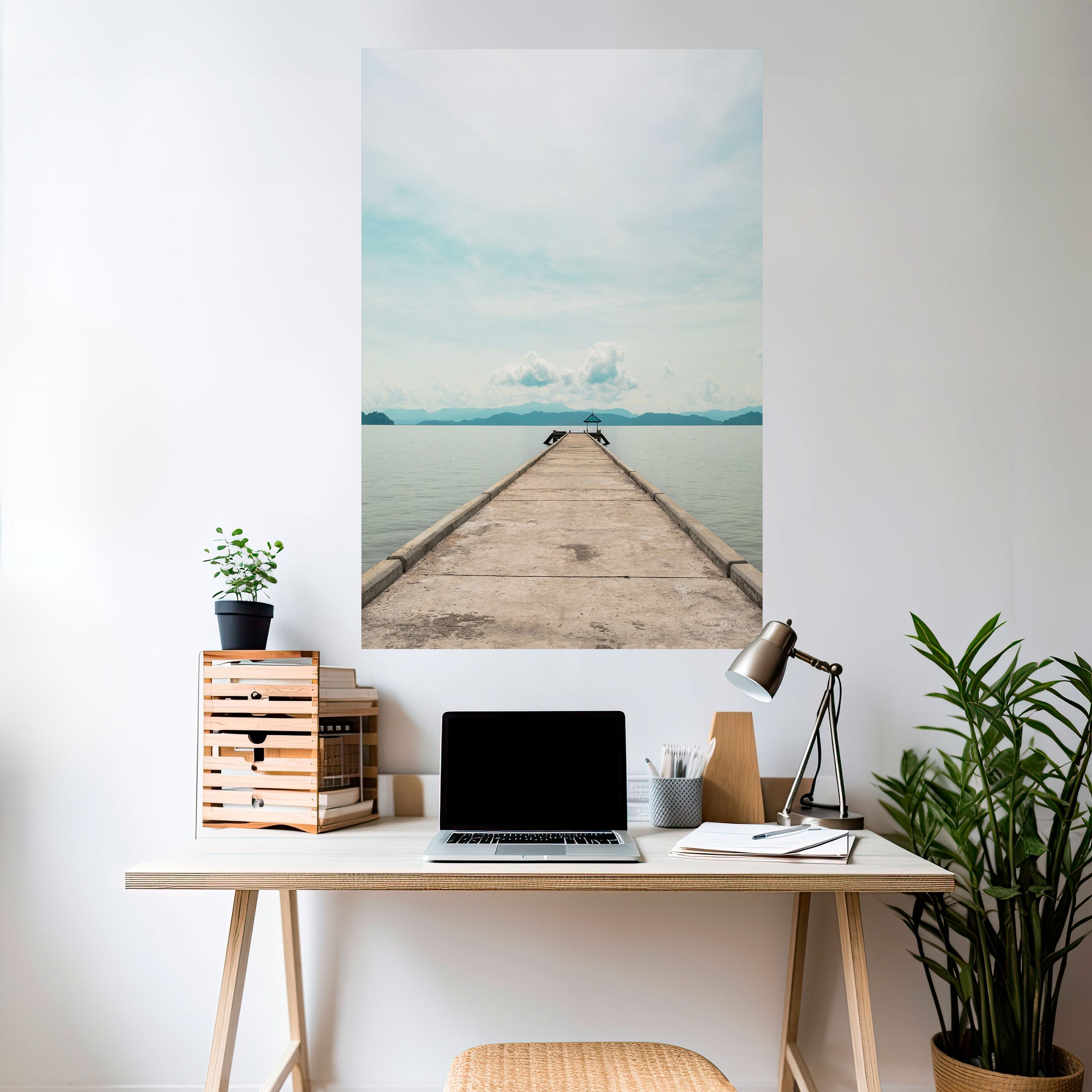 AQUA HORIZON Poster Vertical Autocolante