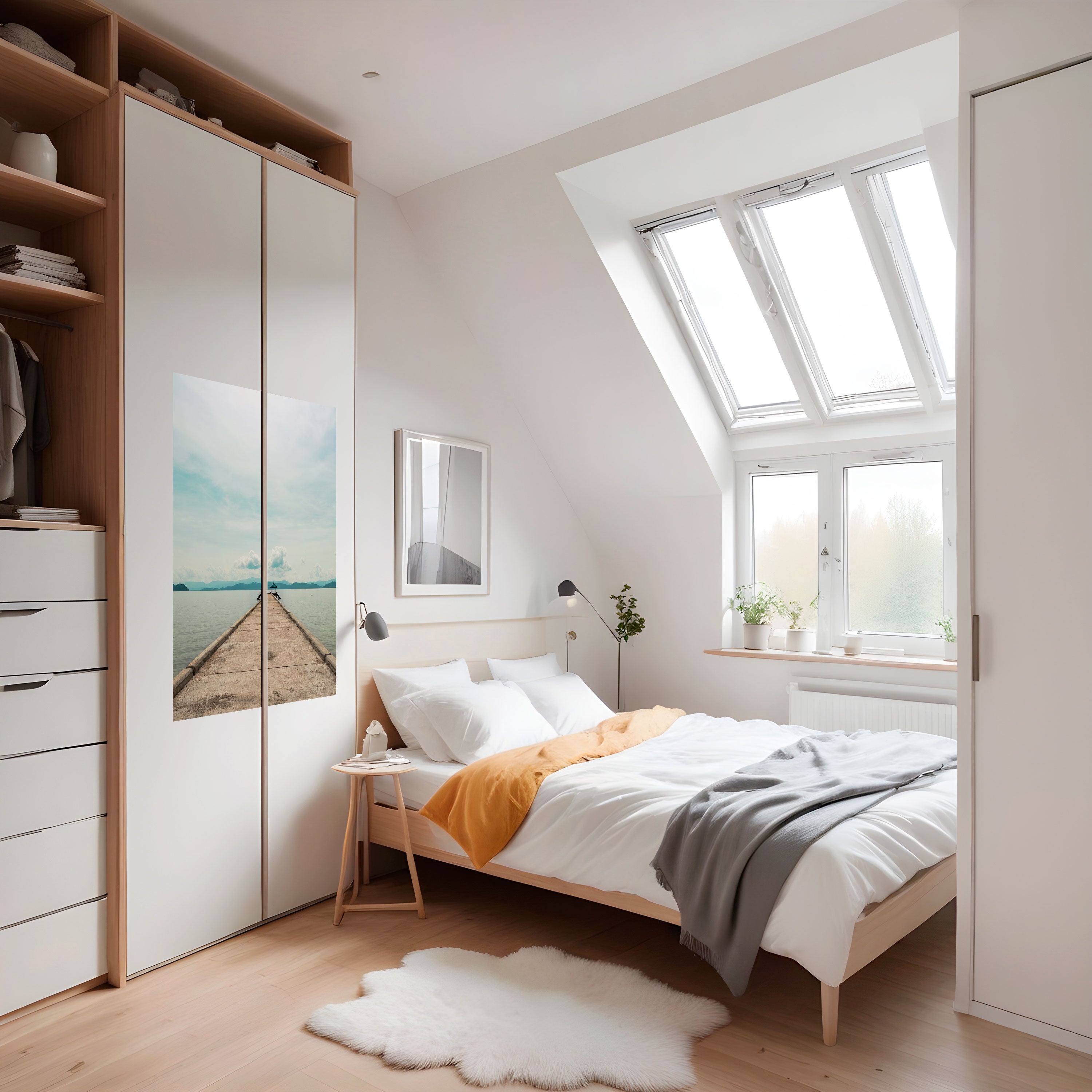 AQUA HORIZON Poster Vertical Autocolante