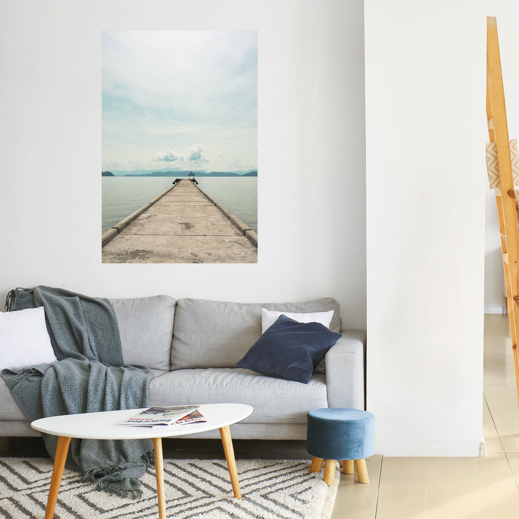 AQUA HORIZON Poster Vertical Autocolante