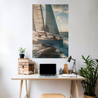 WAVES OF FREEDOM Peel and Stick Vertical Poster