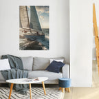 WAVES OF FREEDOM Peel and Stick Vertical Poster